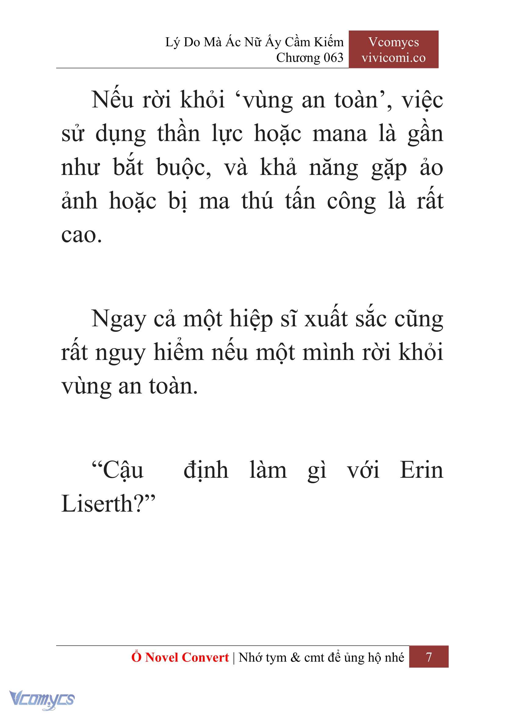 [Novel] Lý Do Mà Ác Nữ Ấy Cầm Kiếm Chap 63 - Trang 2