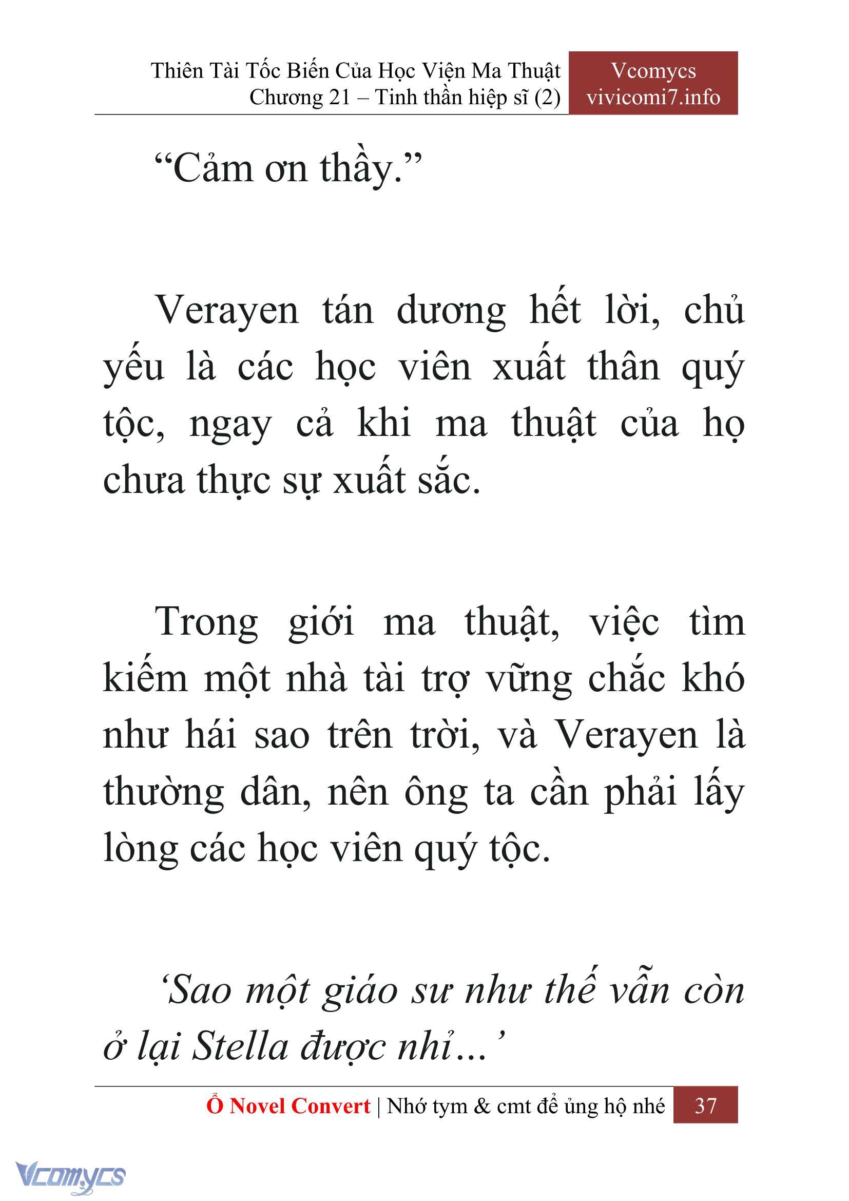 [Novel] Thiên Tài Tốc Biến Của Học Viện Ma Thuật Chap 21 - Trang 2