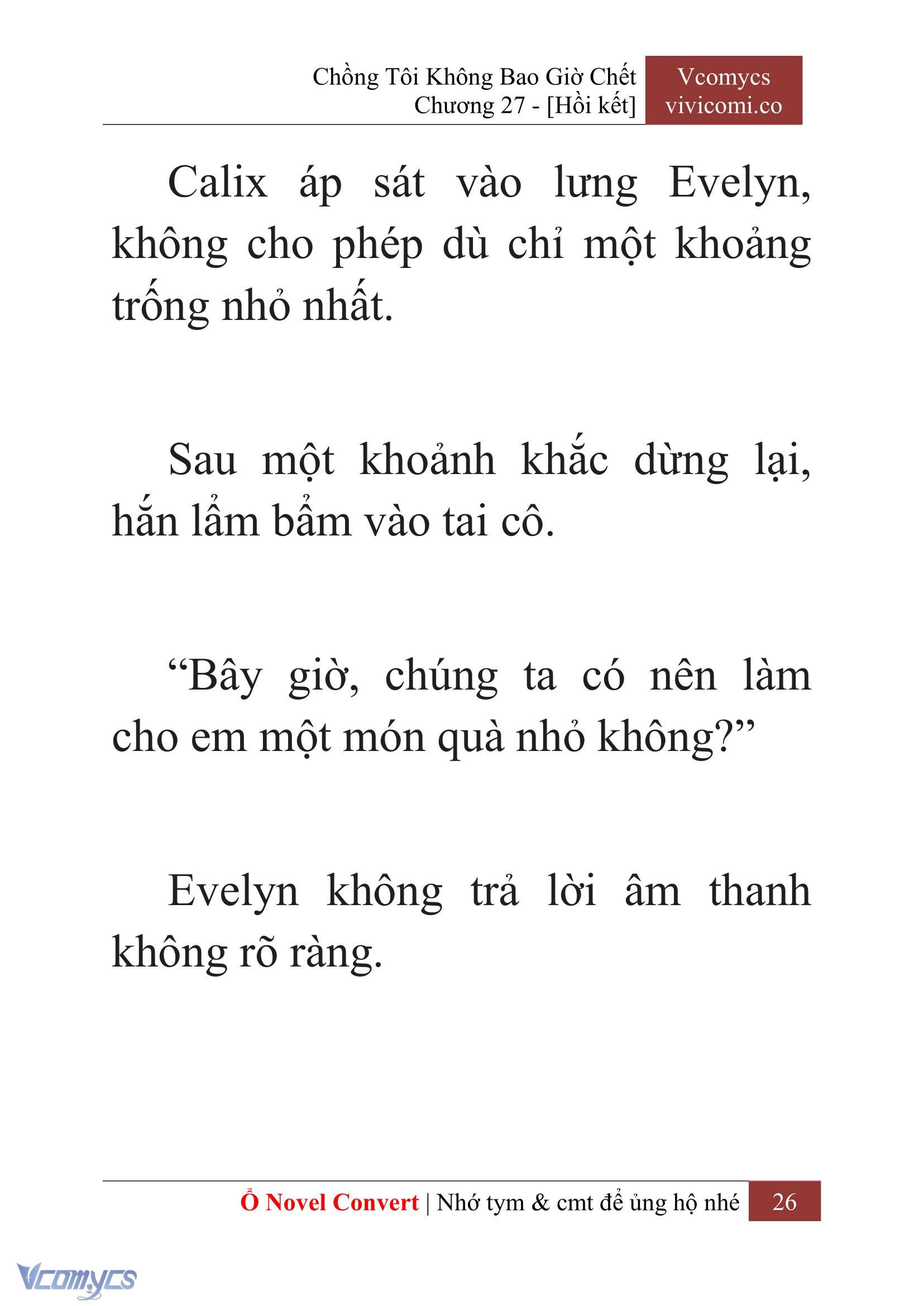 [Novel] Chồng Tôi Không Bao Giờ Chết Chap 27 - Trang 2