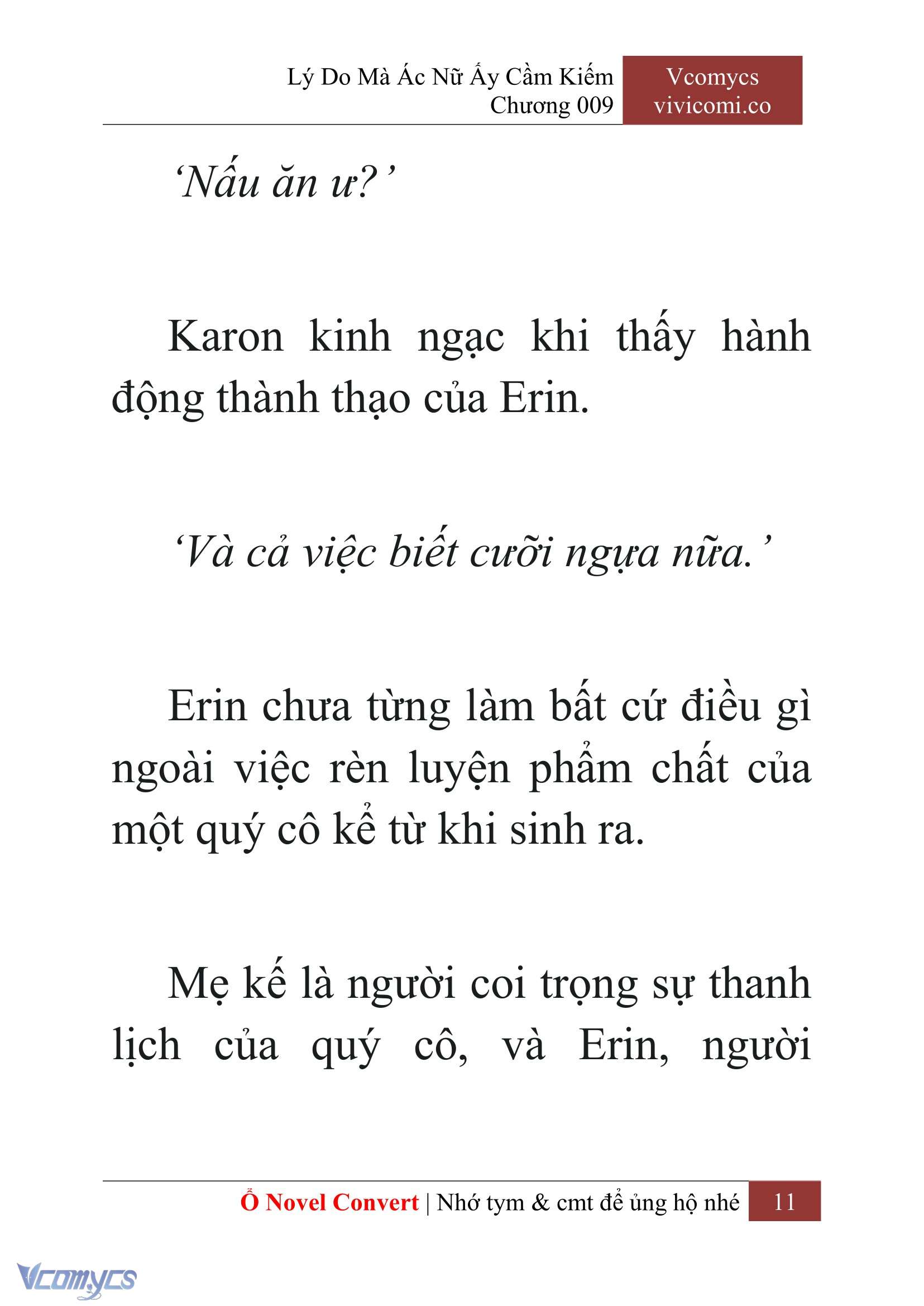 [Novel] Lý Do Mà Ác Nữ Ấy Cầm Kiếm Chap 9 - Trang 2