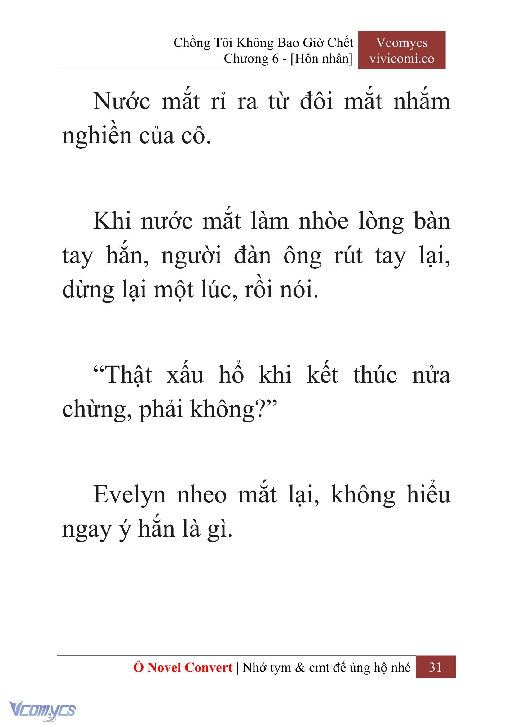 [Novel] Chồng Tôi Không Bao Giờ Chết Chap 6 - Trang 2