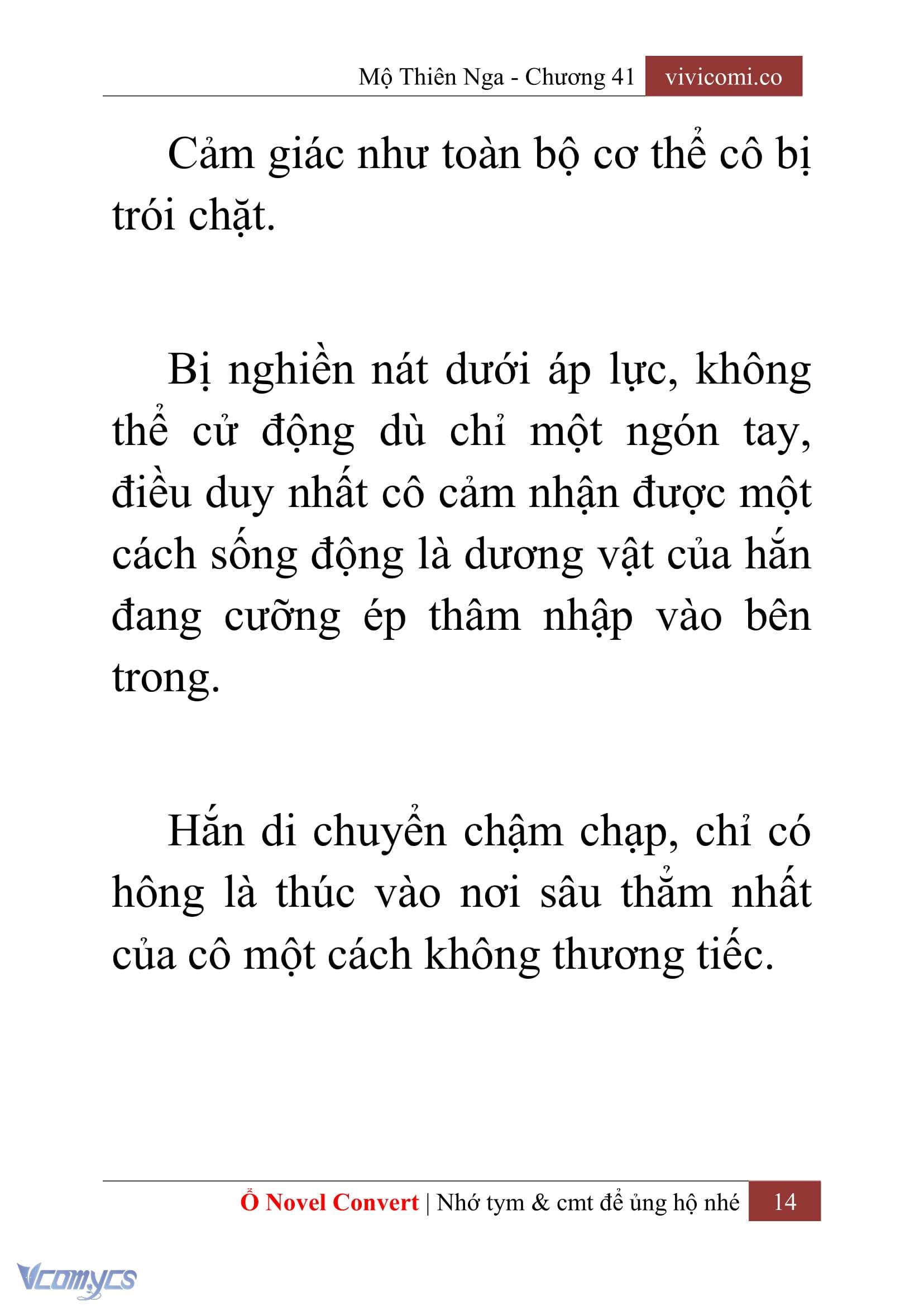 [Novel] Mộ Thiên Nga Chap 41 - Trang 2
