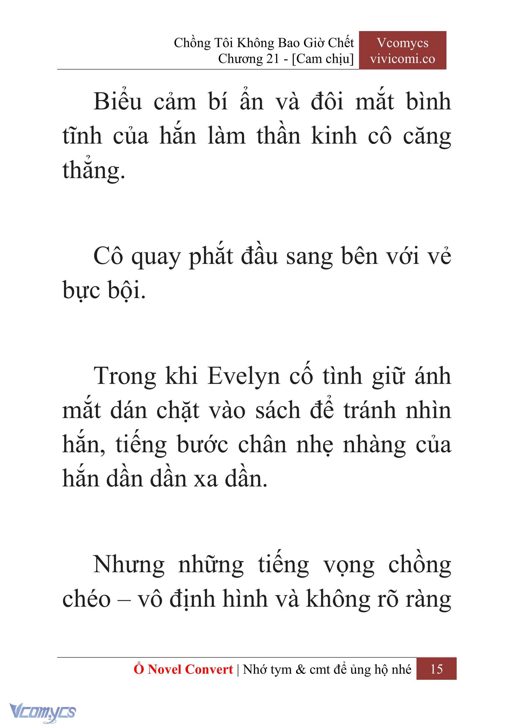 [Novel] Chồng Tôi Không Bao Giờ Chết Chap 21 - Trang 2