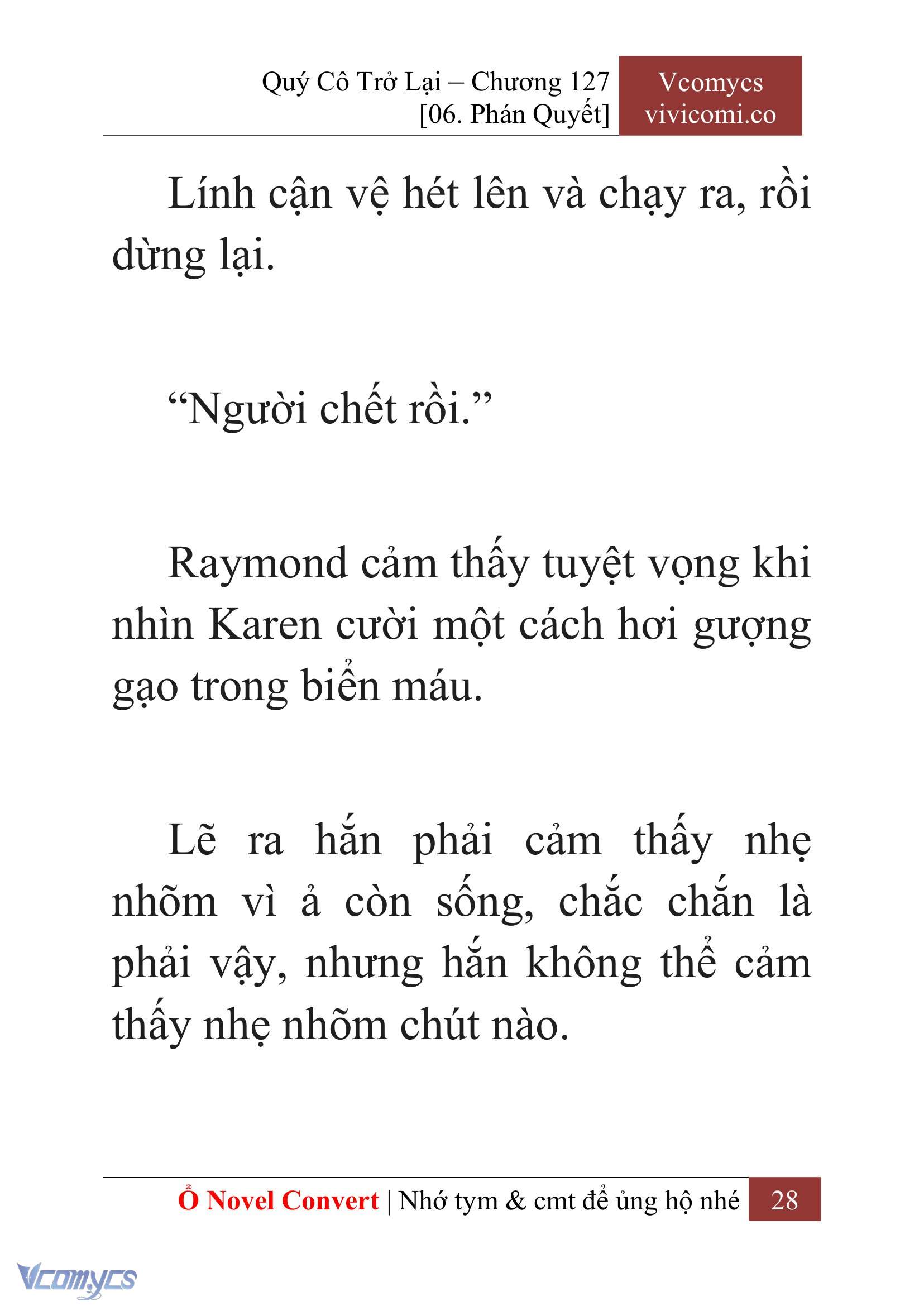[Novel] Quý Cô Trở Lại Chap 127 - Next Chap 128