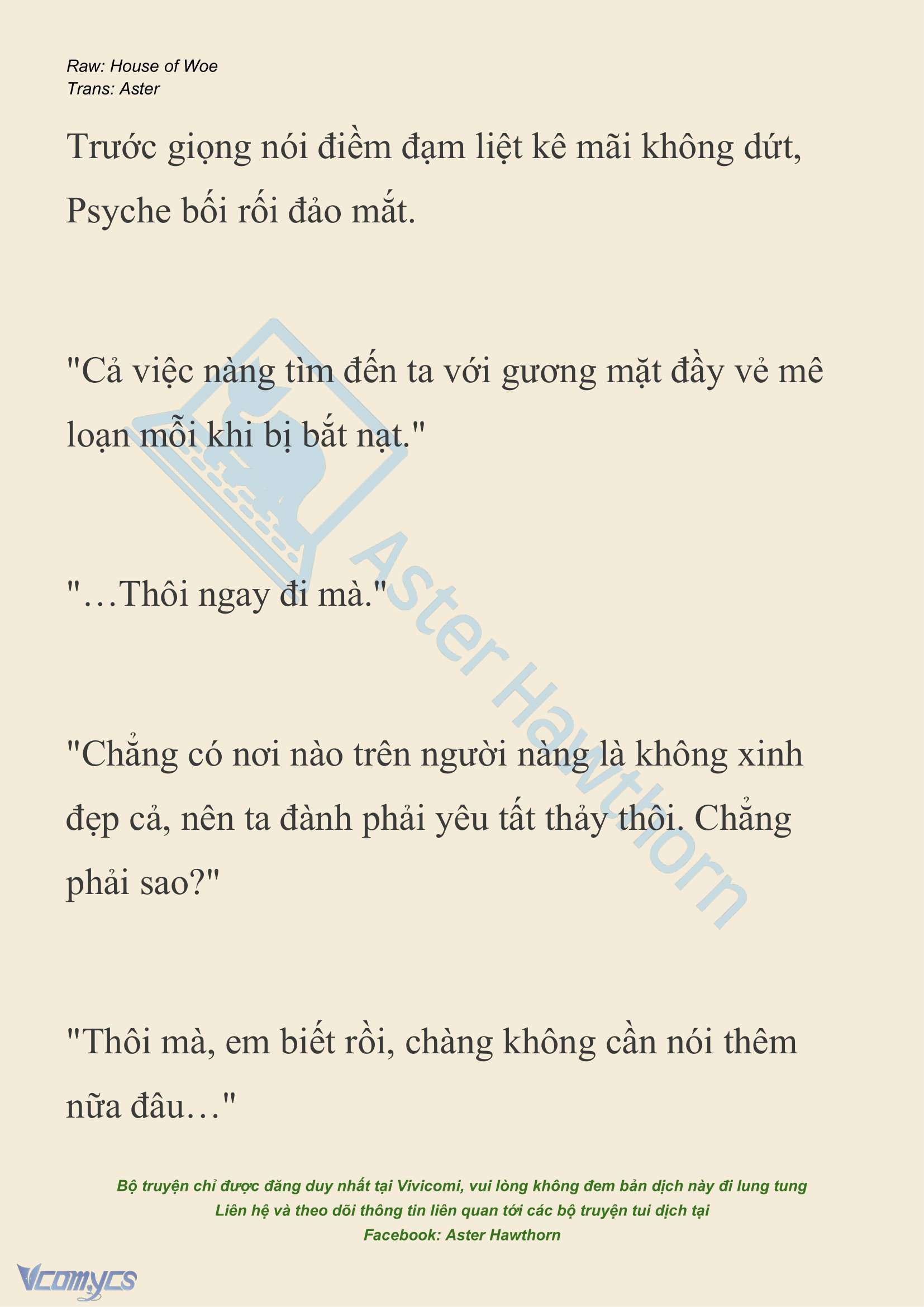 [NOVEL] Dành Cho Các Nữ Thần: Dành cho Psyche Chap 24 - Next Chap 25