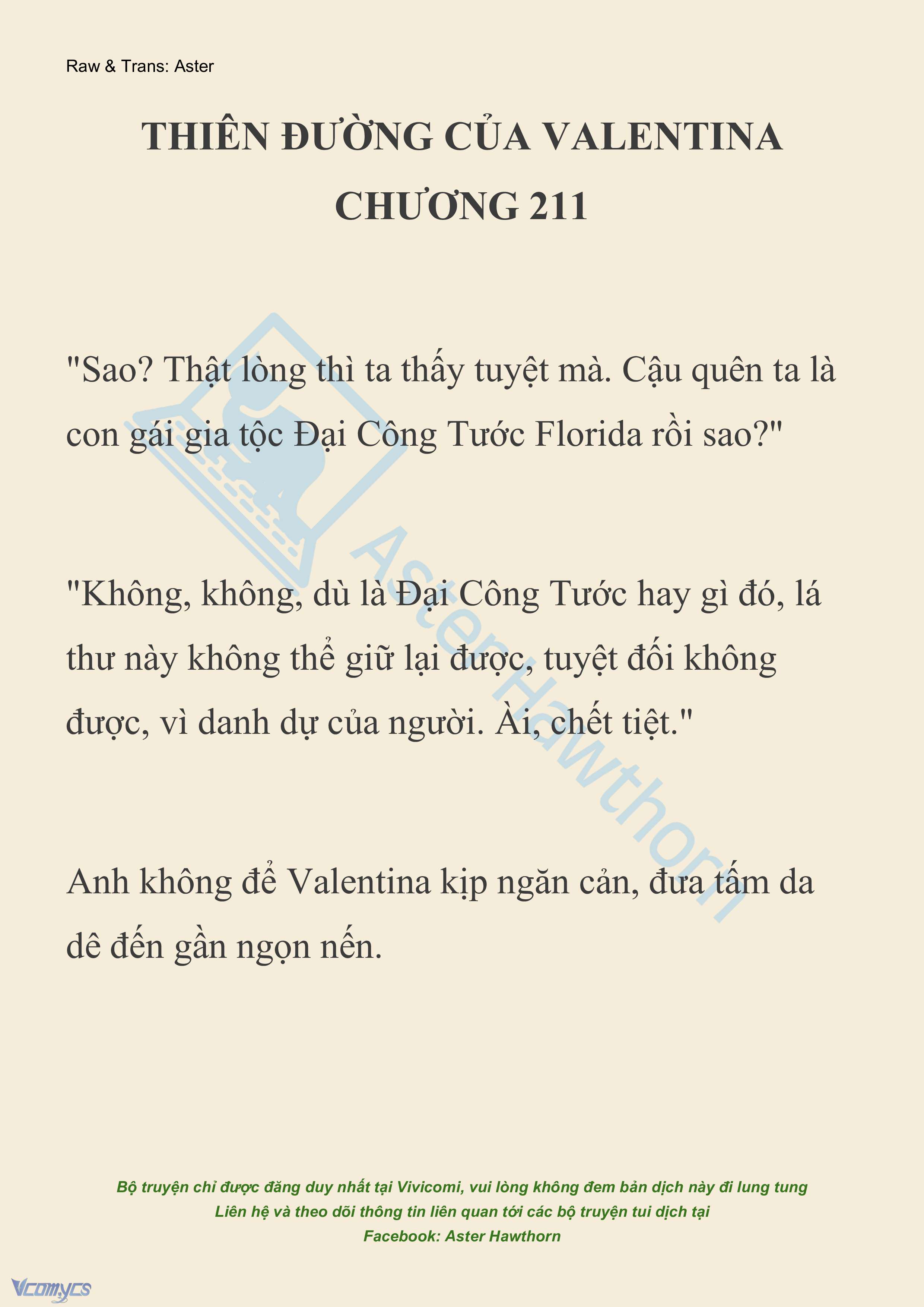 [NOVEL] Thiên Đường Của Valentina Chap 211 - Trang 2