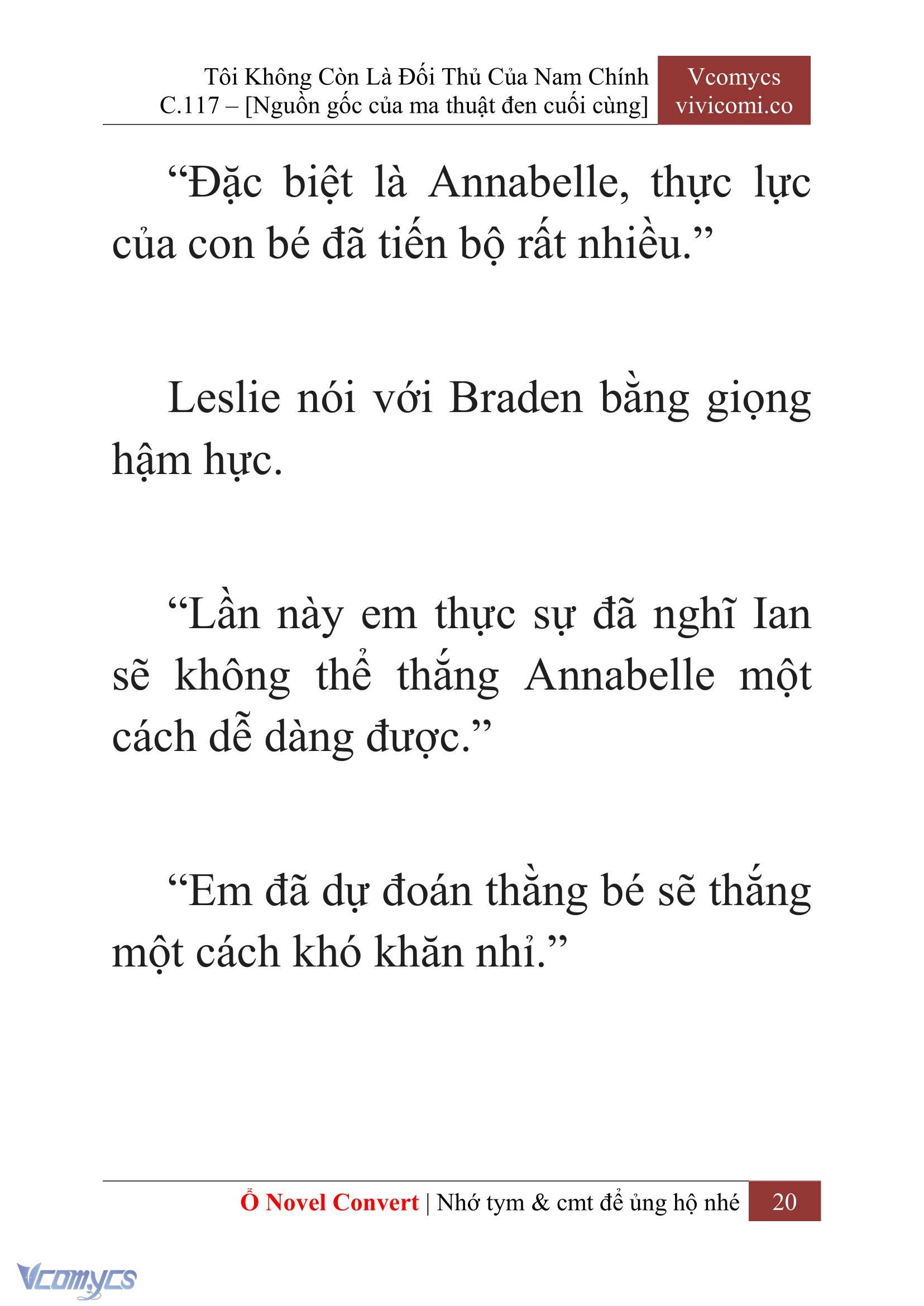 [Novel] Tôi Không Còn Là Đối Thủ Của Nam Chính Chap 117 - Trang 2