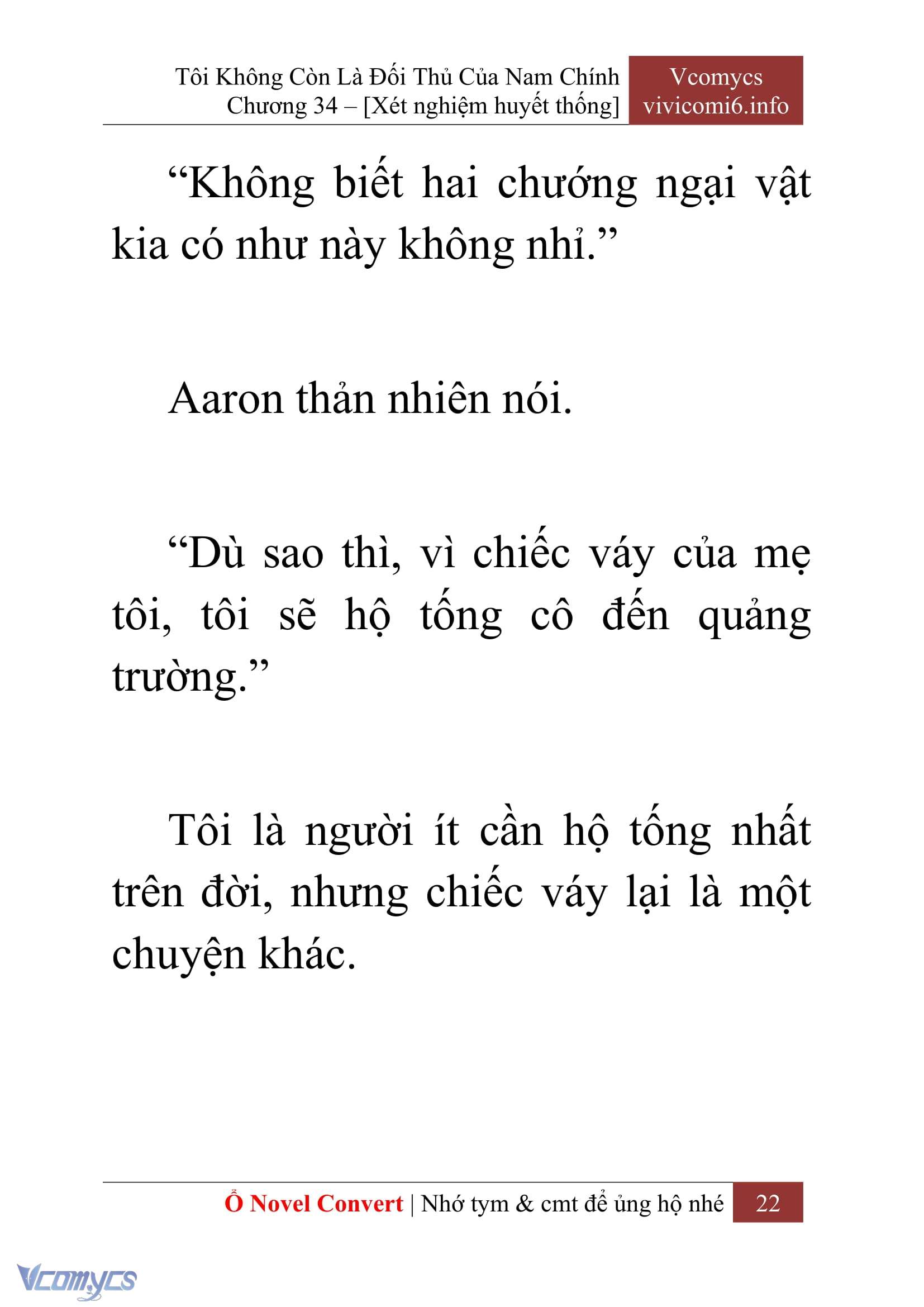 [Novel] Tôi Không Còn Là Đối Thủ Của Nam Chính Chap 34 - Trang 2