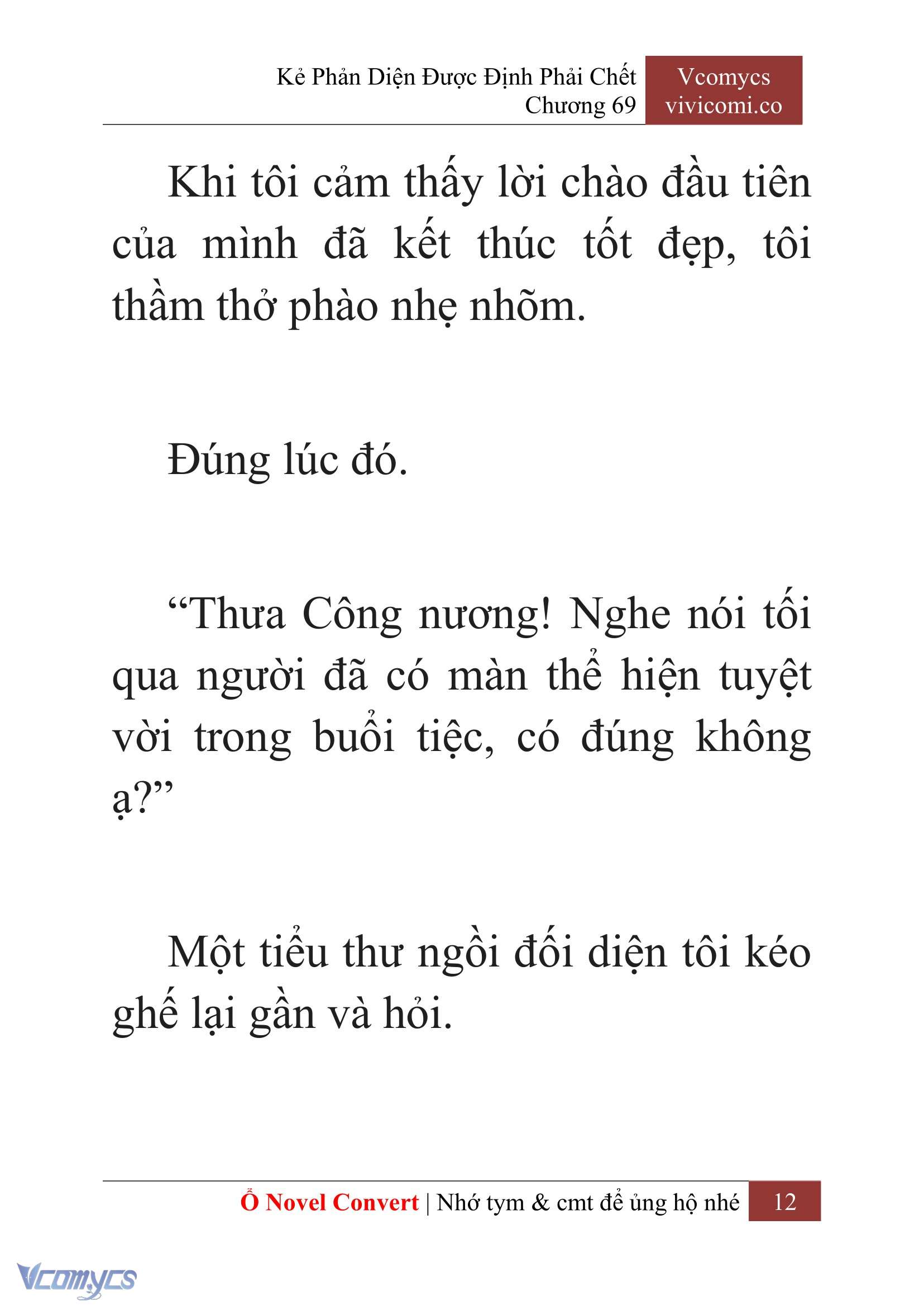 [Novel] Kẻ Phản Diện Được Định Phải Chết Chap 69 - Next Chap 70
