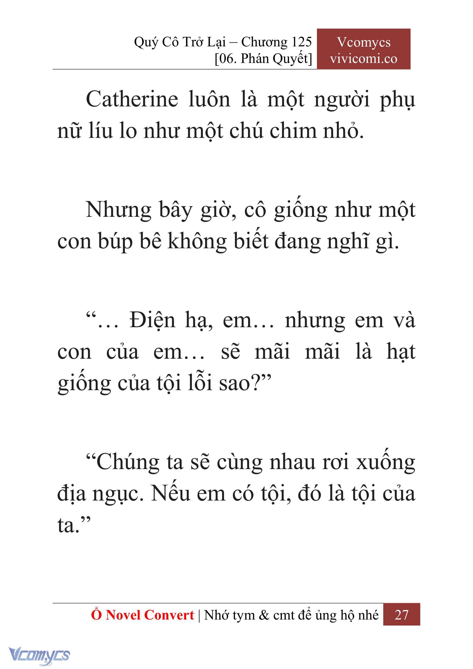 [Novel] Quý Cô Trở Lại Chap 125 - Next Chap 126
