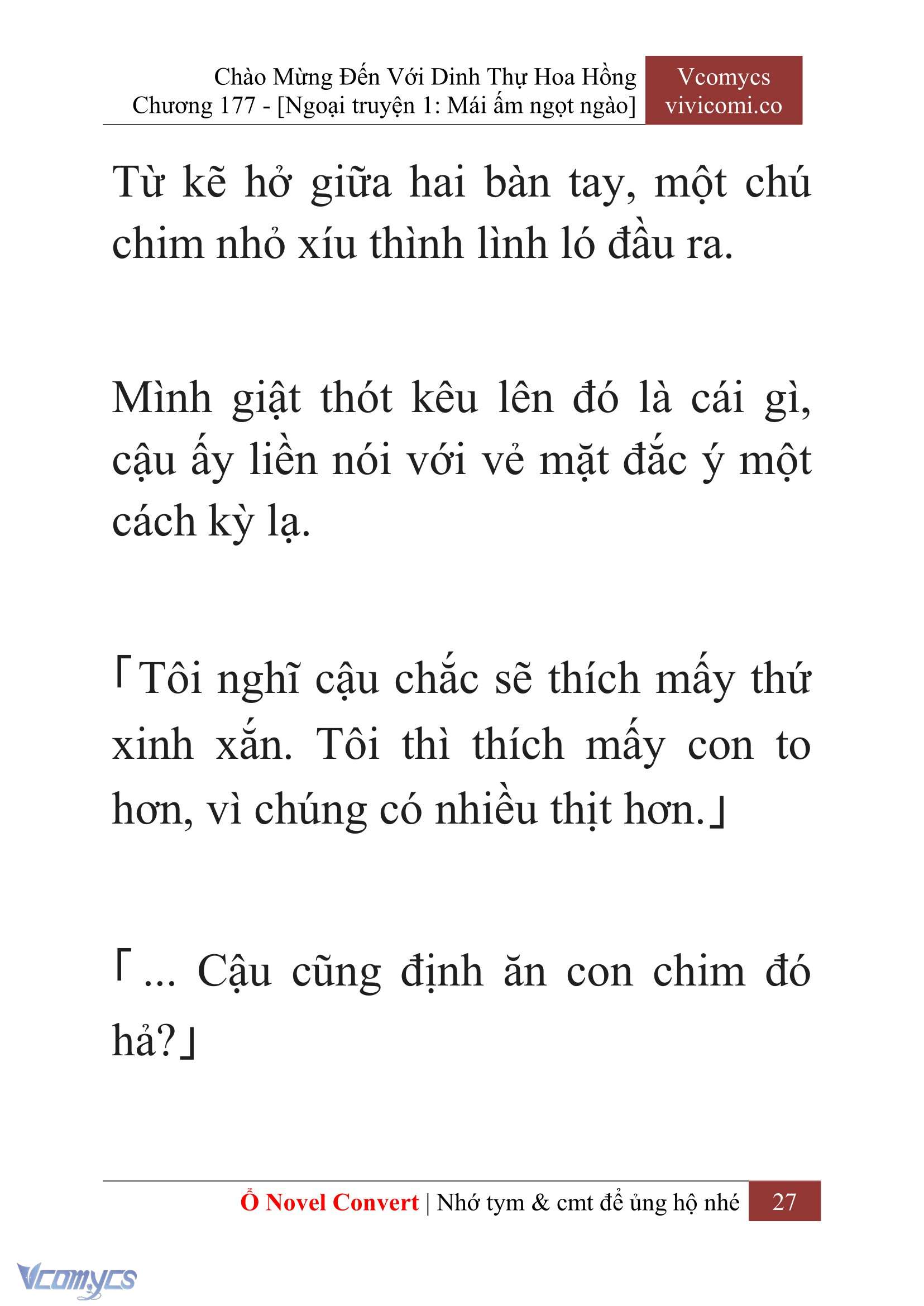 [Novel] Chào Mừng Đến Với Dinh Thự Hoa Hồng Chap 177 - Trang 2