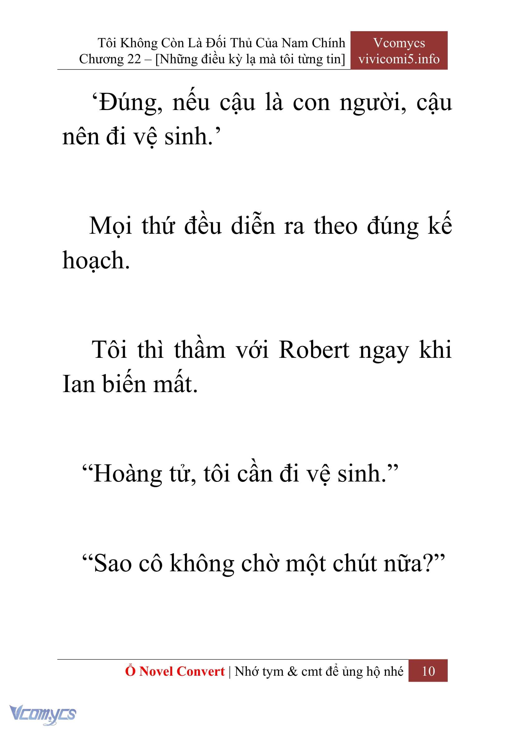 [Novel] Tôi Không Còn Là Đối Thủ Của Nam Chính Chap 22 - Trang 2