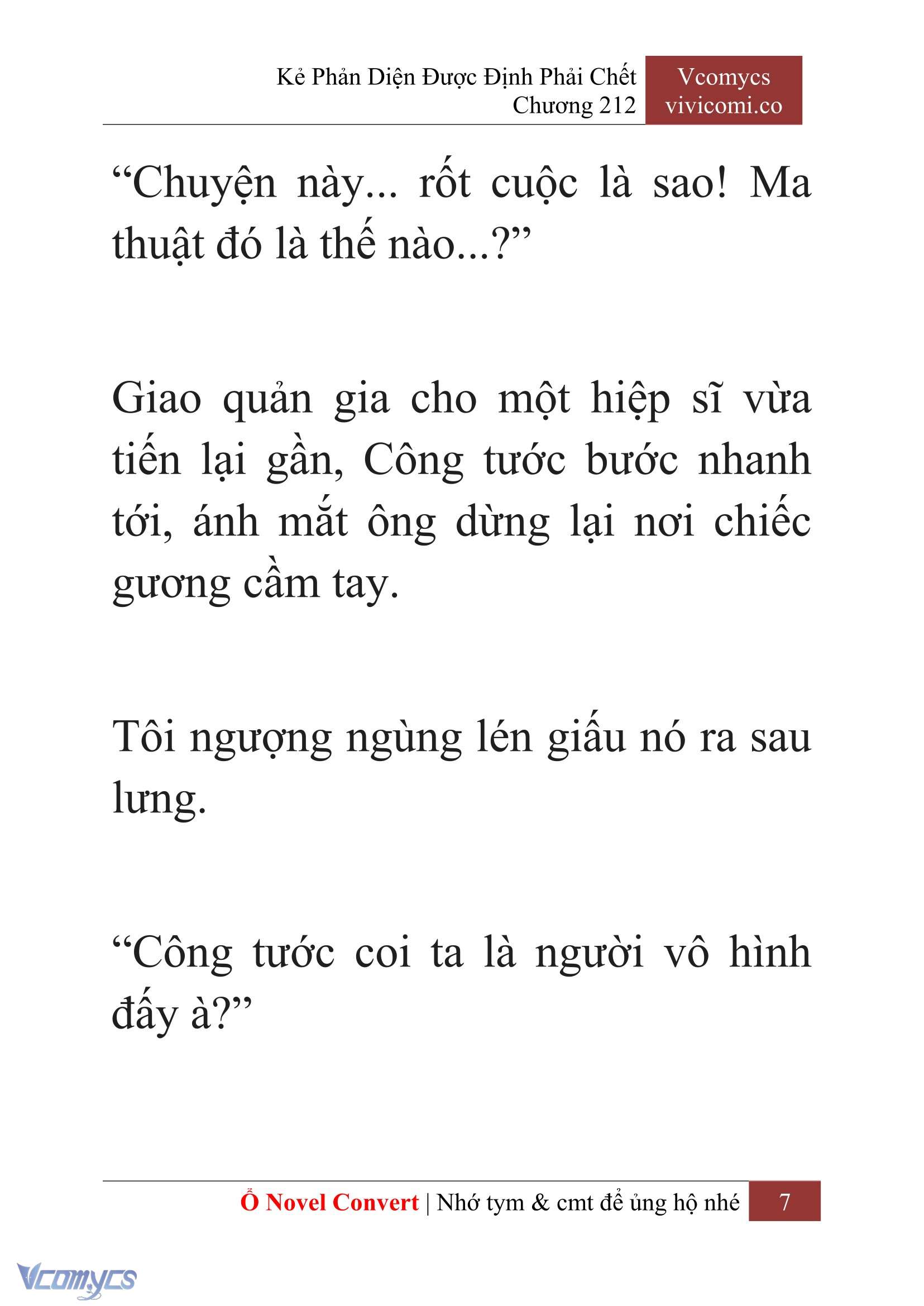 [Novel] Kẻ Phản Diện Được Định Phải Chết Chap 212 - Trang 2