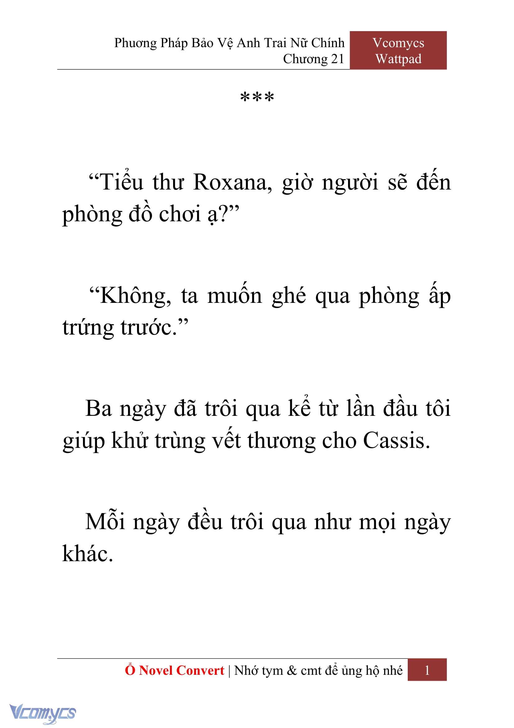 [Novel] Phương Pháp Bảo Vệ Anh Trai Nữ Chính Chap 21 - Trang 2