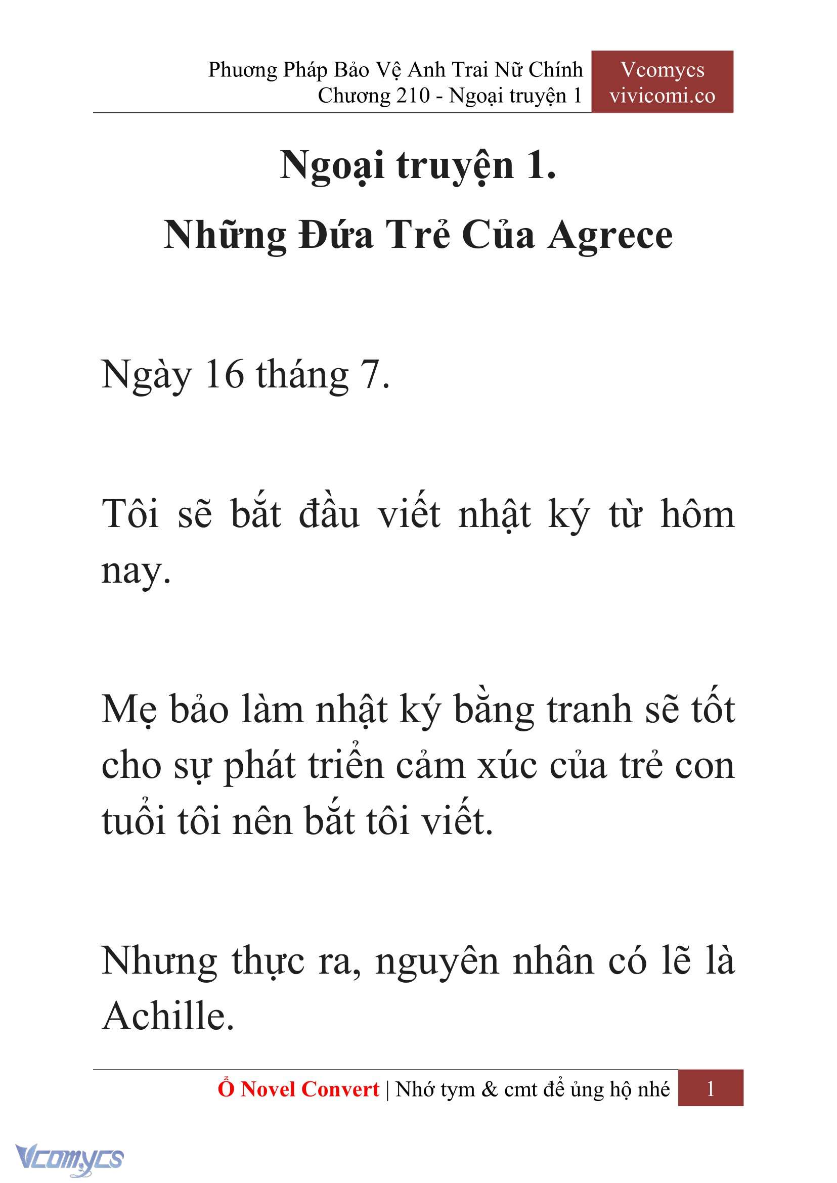 [Novel] Phương Pháp Bảo Vệ Anh Trai Nữ Chính Chap 210 - Trang 2