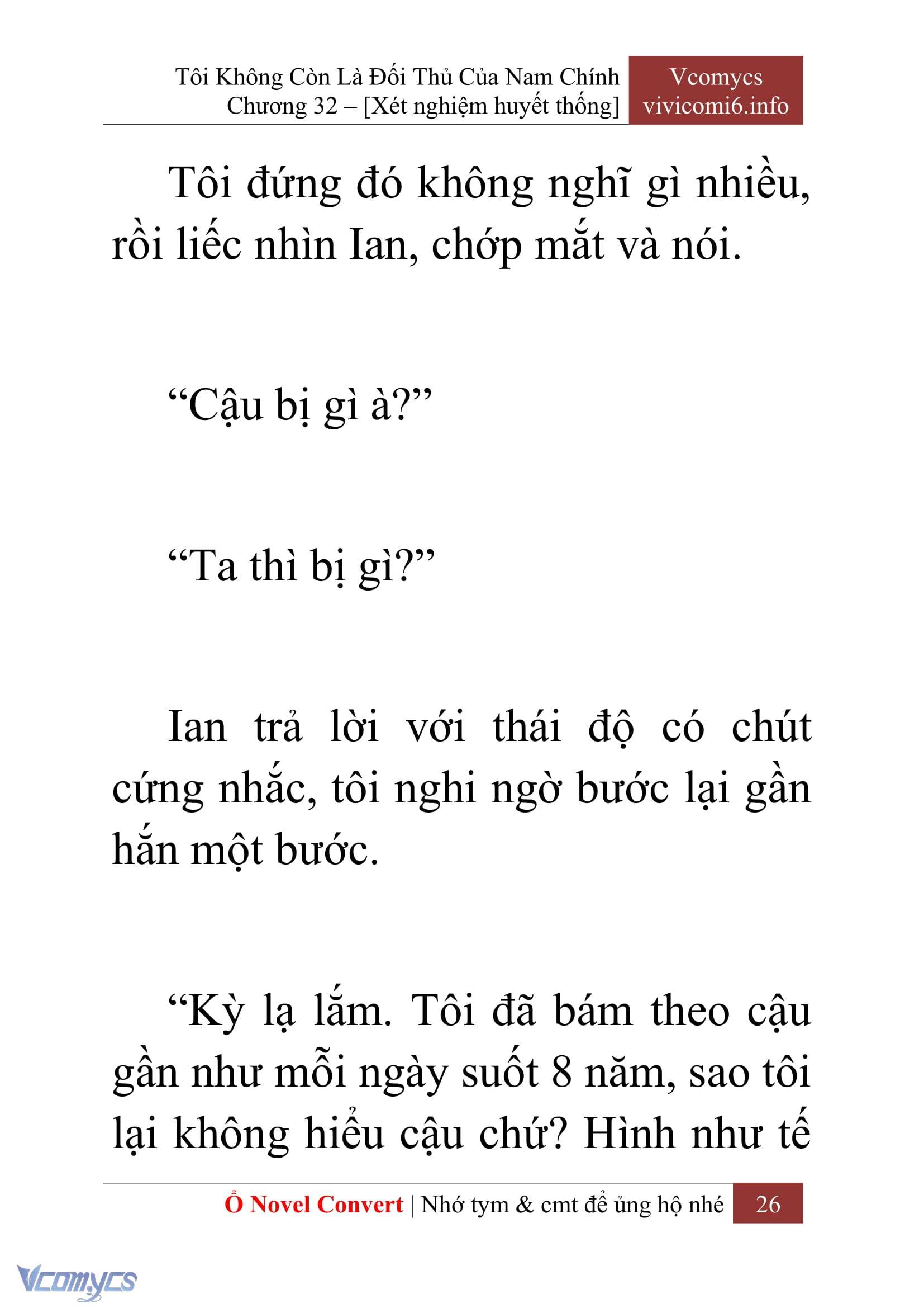[Novel] Tôi Không Còn Là Đối Thủ Của Nam Chính Chap 32 - Trang 2
