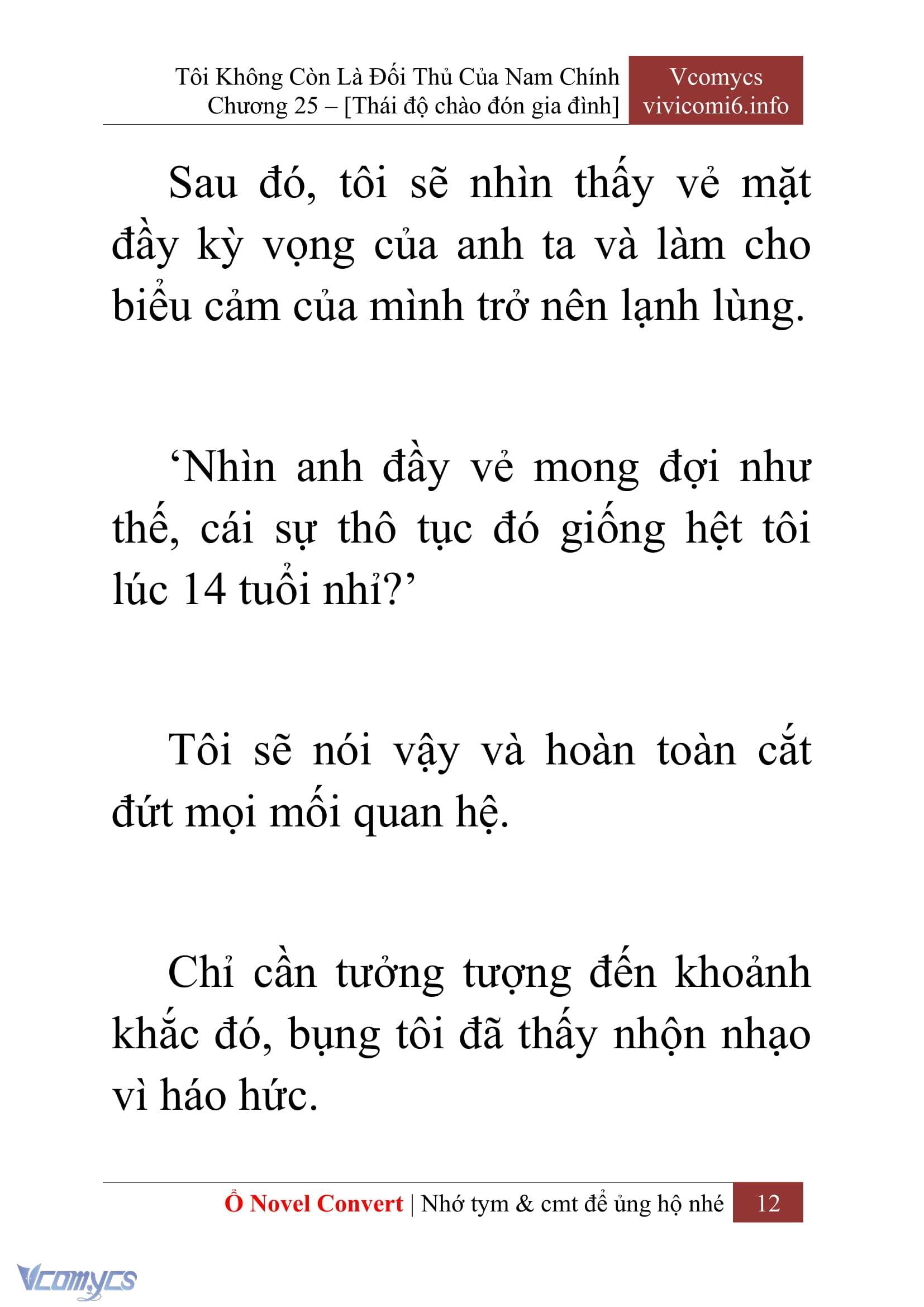 [Novel] Tôi Không Còn Là Đối Thủ Của Nam Chính Chap 25 - Trang 2