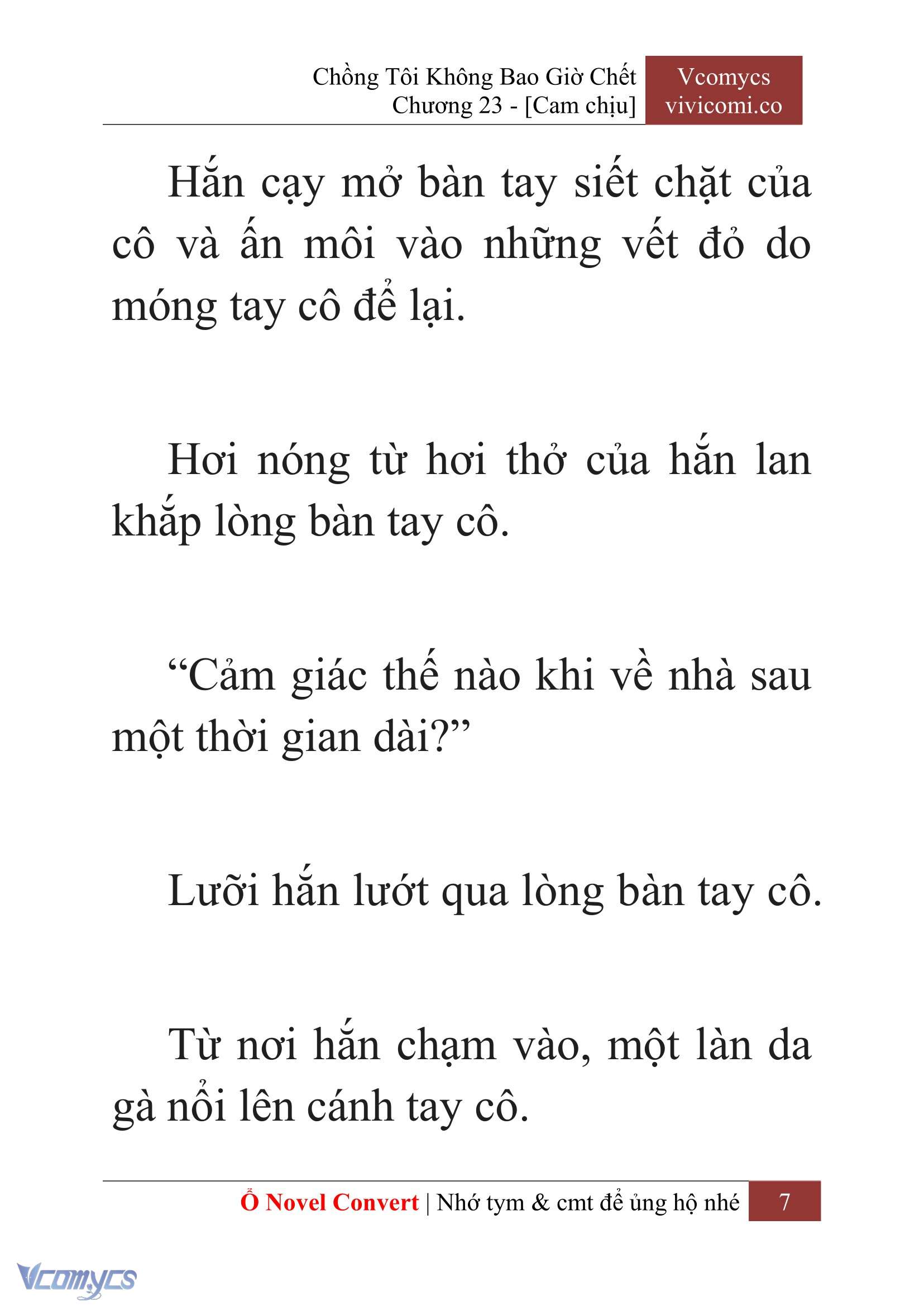 [Novel] Chồng Tôi Không Bao Giờ Chết Chap 23 - Trang 2