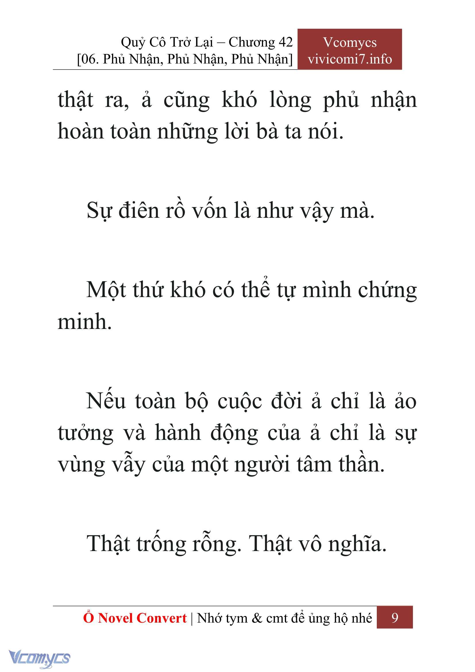 [Novel] Quý Cô Trở Lại Chap 42 - Trang 2