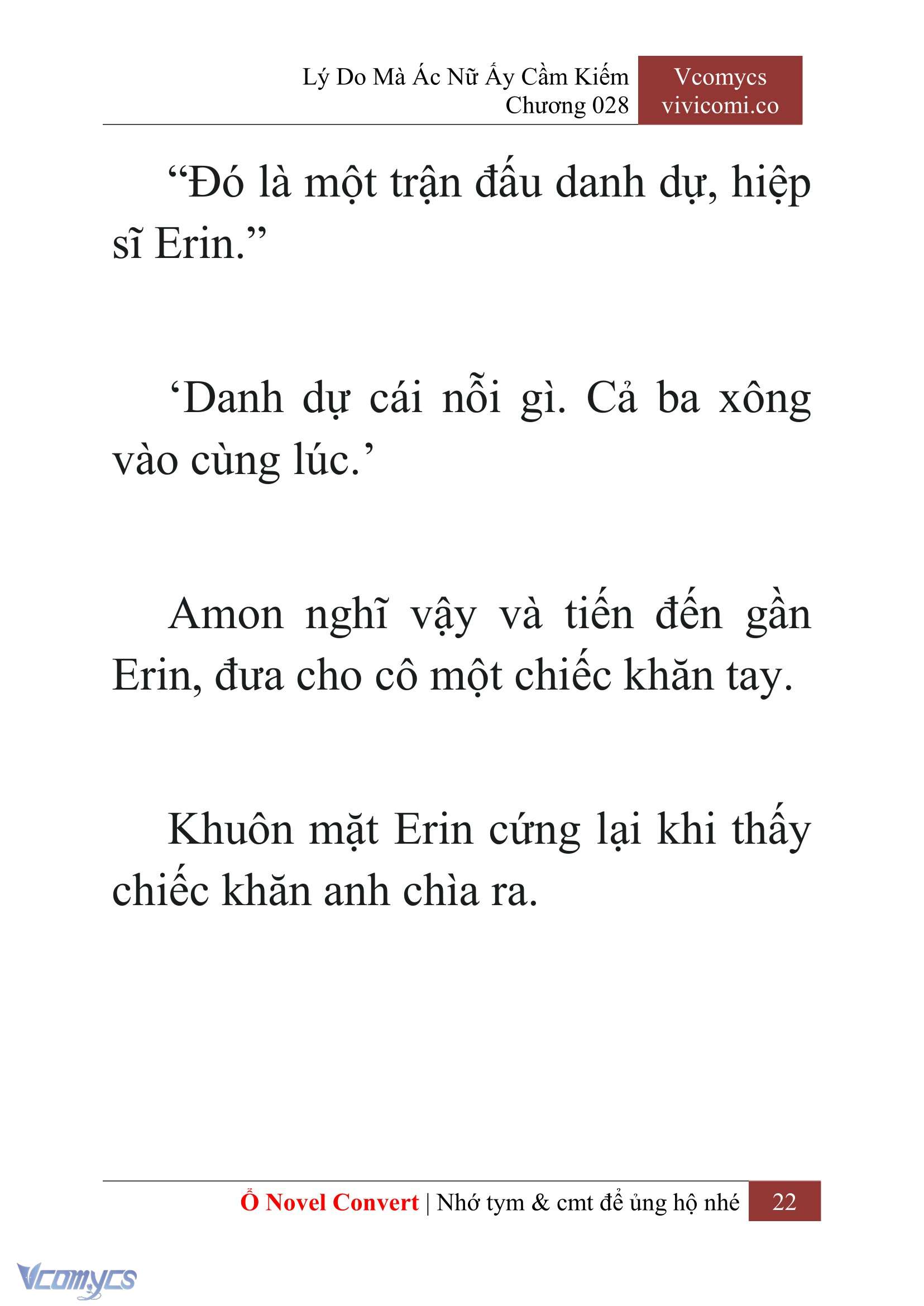 [Novel] Lý Do Mà Ác Nữ Ấy Cầm Kiếm Chap 28 - Trang 2