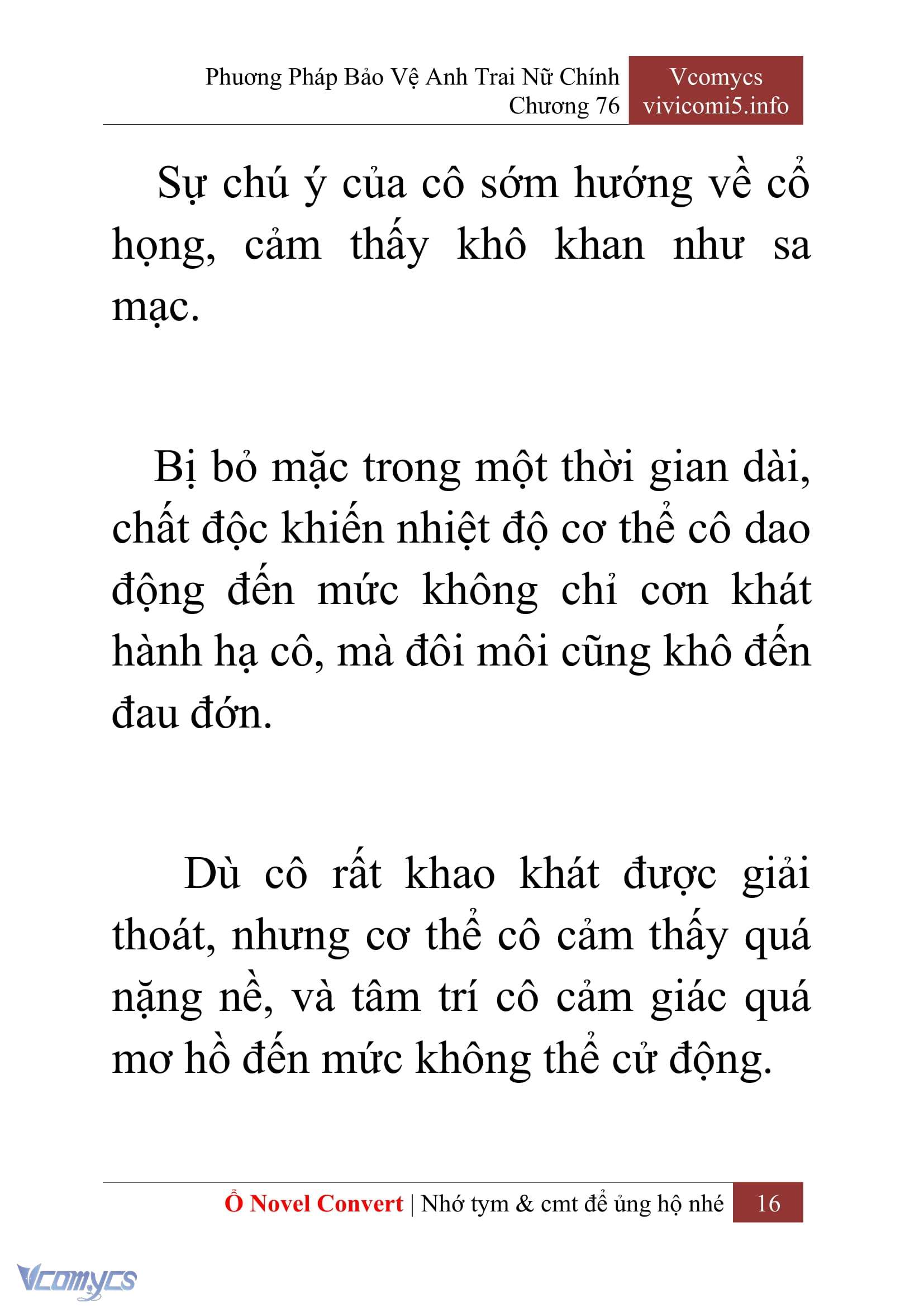 [Novel] Phương Pháp Bảo Vệ Anh Trai Nữ Chính Chap 76 - Trang 2