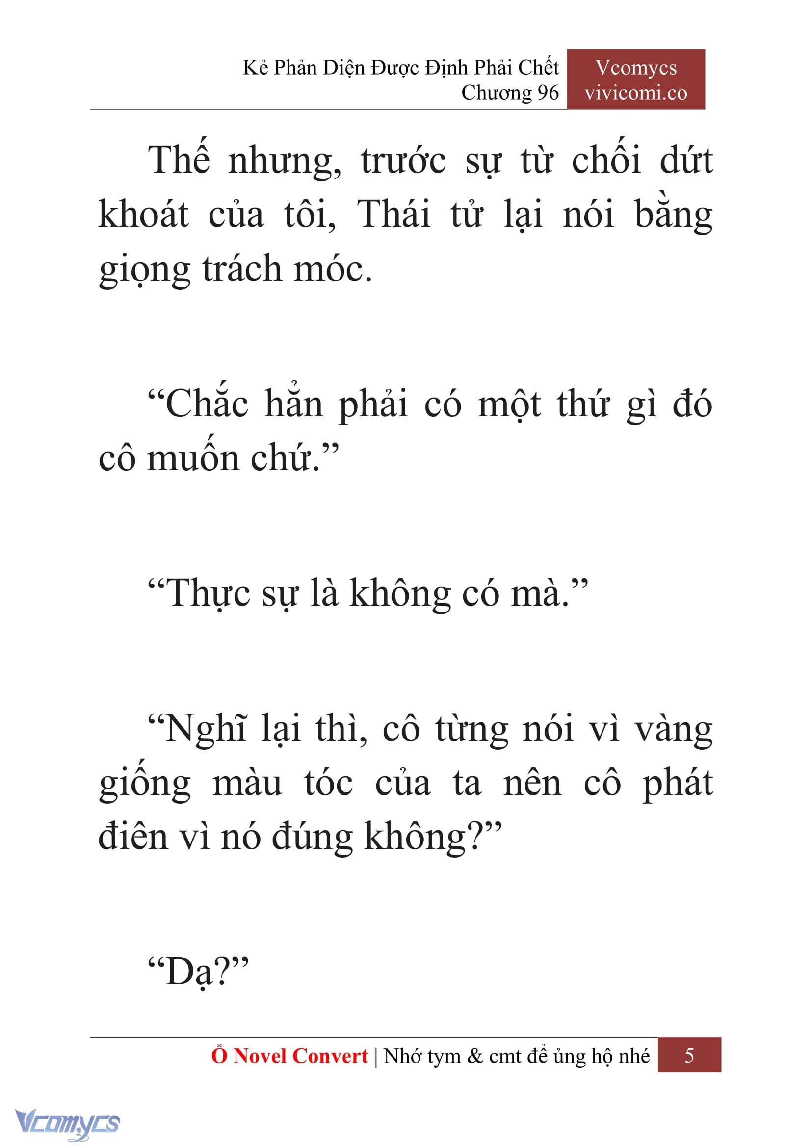 [Novel] Kẻ Phản Diện Được Định Phải Chết Chap 96 - Trang 2
