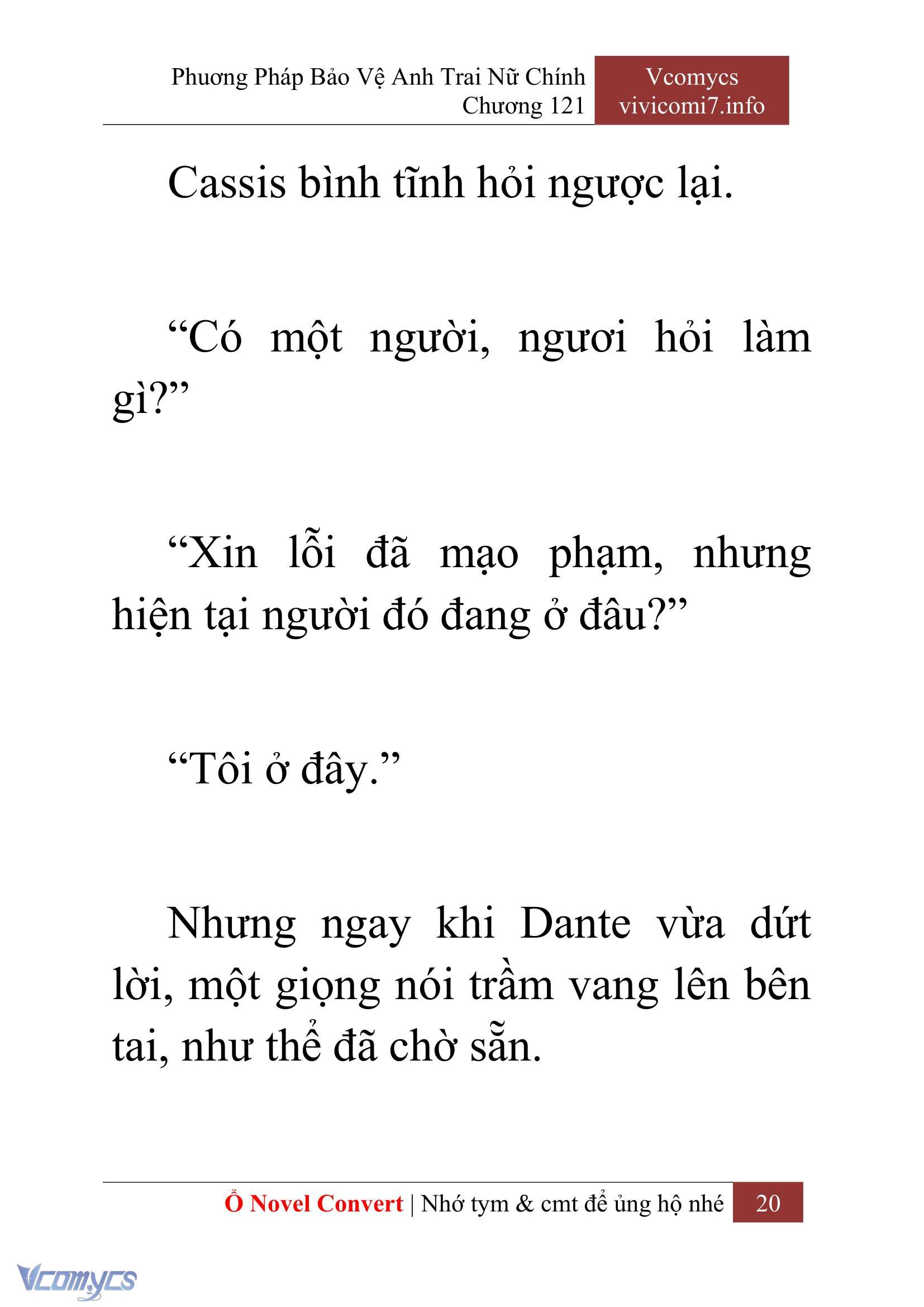 [Novel] Phương Pháp Bảo Vệ Anh Trai Nữ Chính Chap 121 - Trang 2