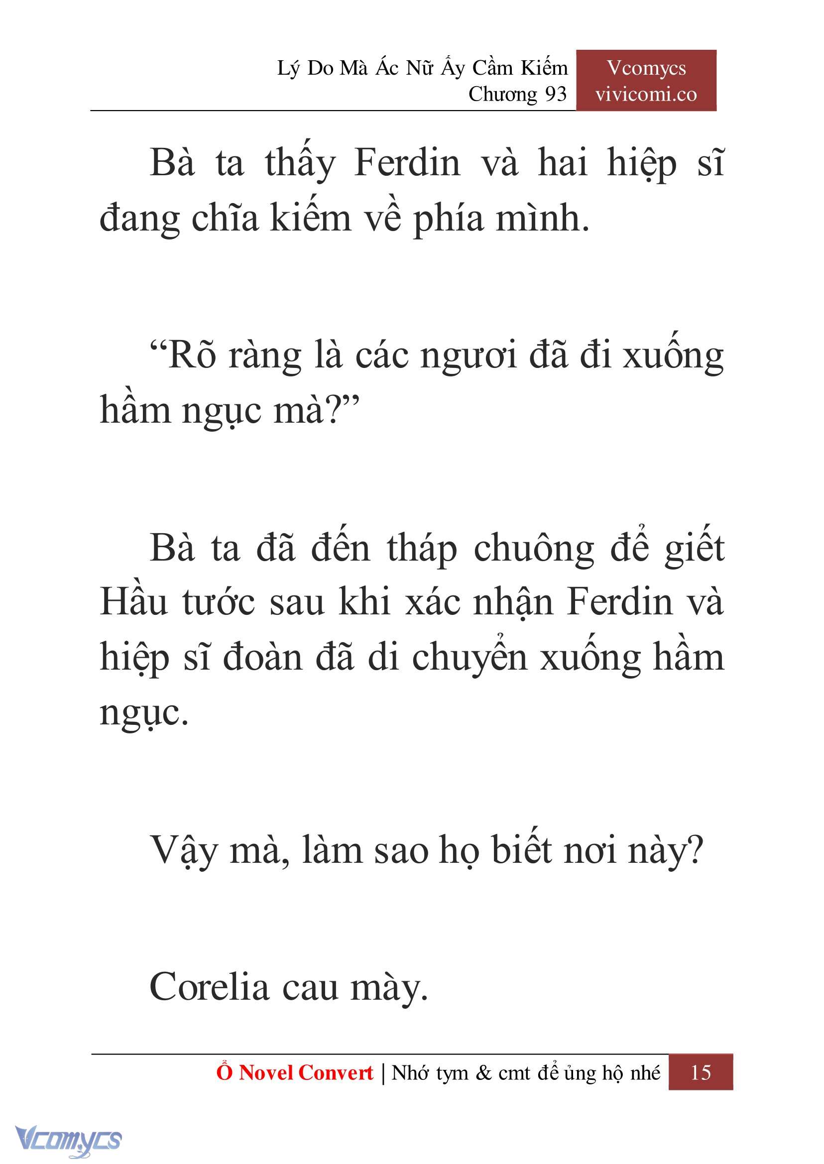 [Novel] Lý Do Mà Ác Nữ Ấy Cầm Kiếm Chap 93 - Trang 2