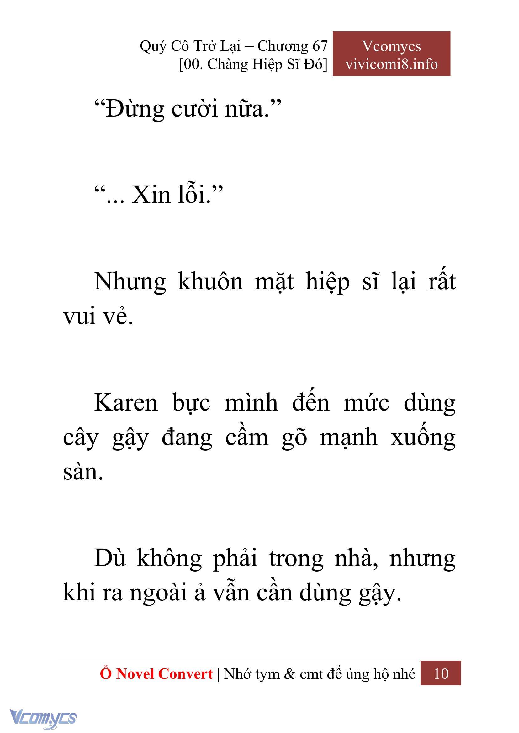 [Novel] Quý Cô Trở Lại Chap 67 - Trang 2