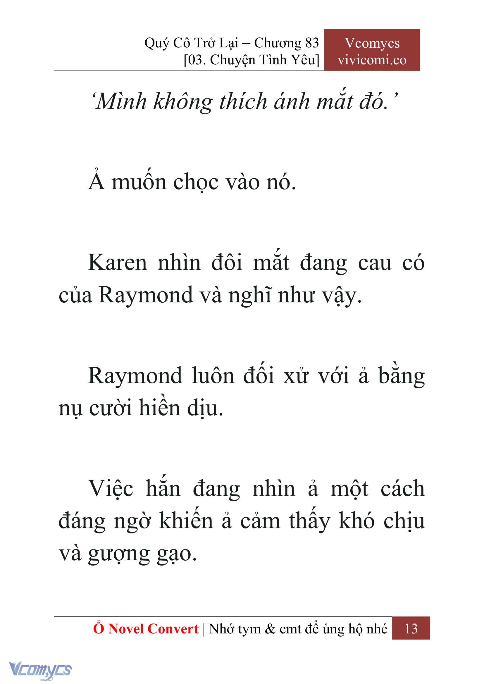 [Novel] Quý Cô Trở Lại Chap 83 - Trang 2