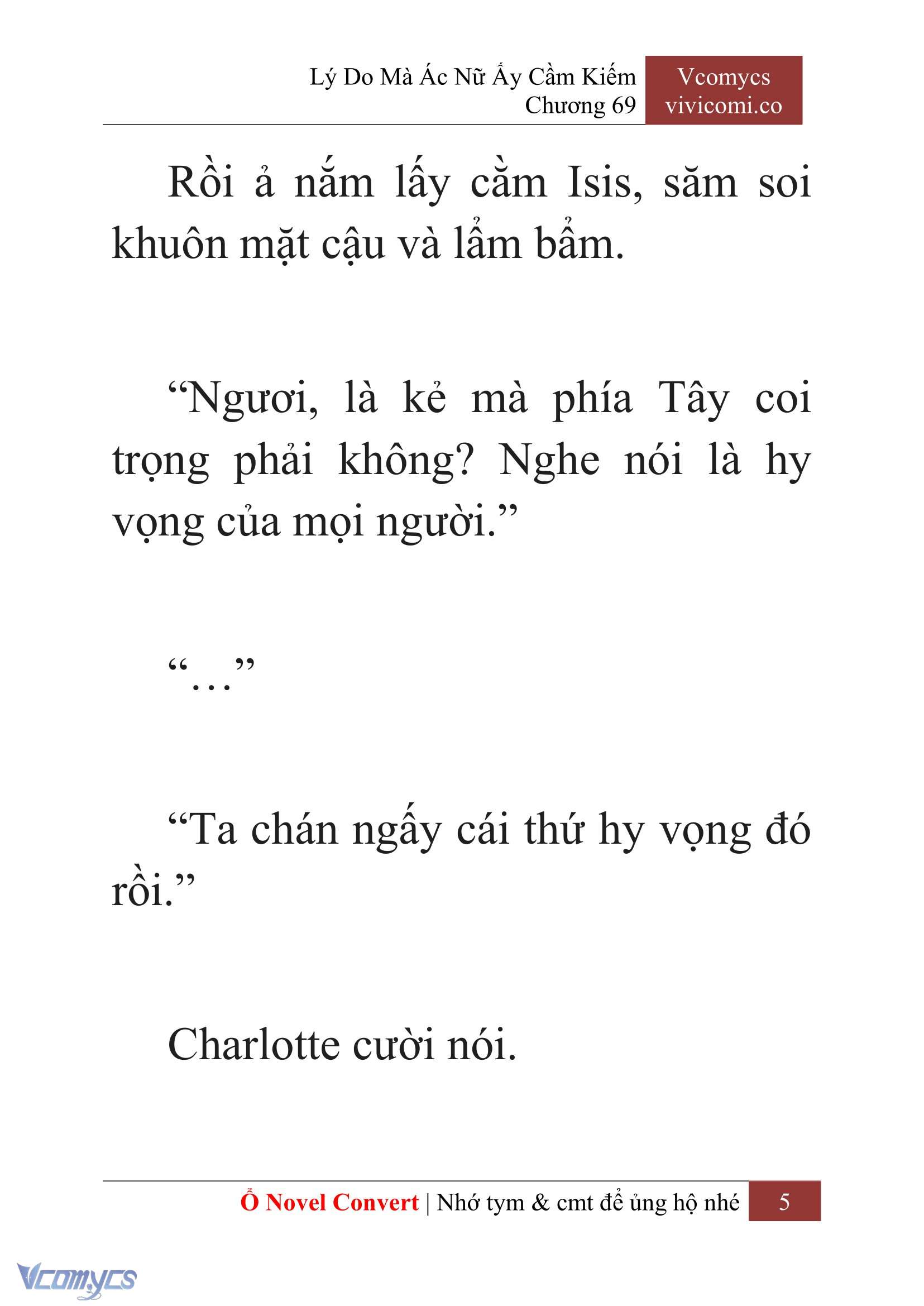 [Novel] Lý Do Mà Ác Nữ Ấy Cầm Kiếm Chap 69 - Next Chap 70