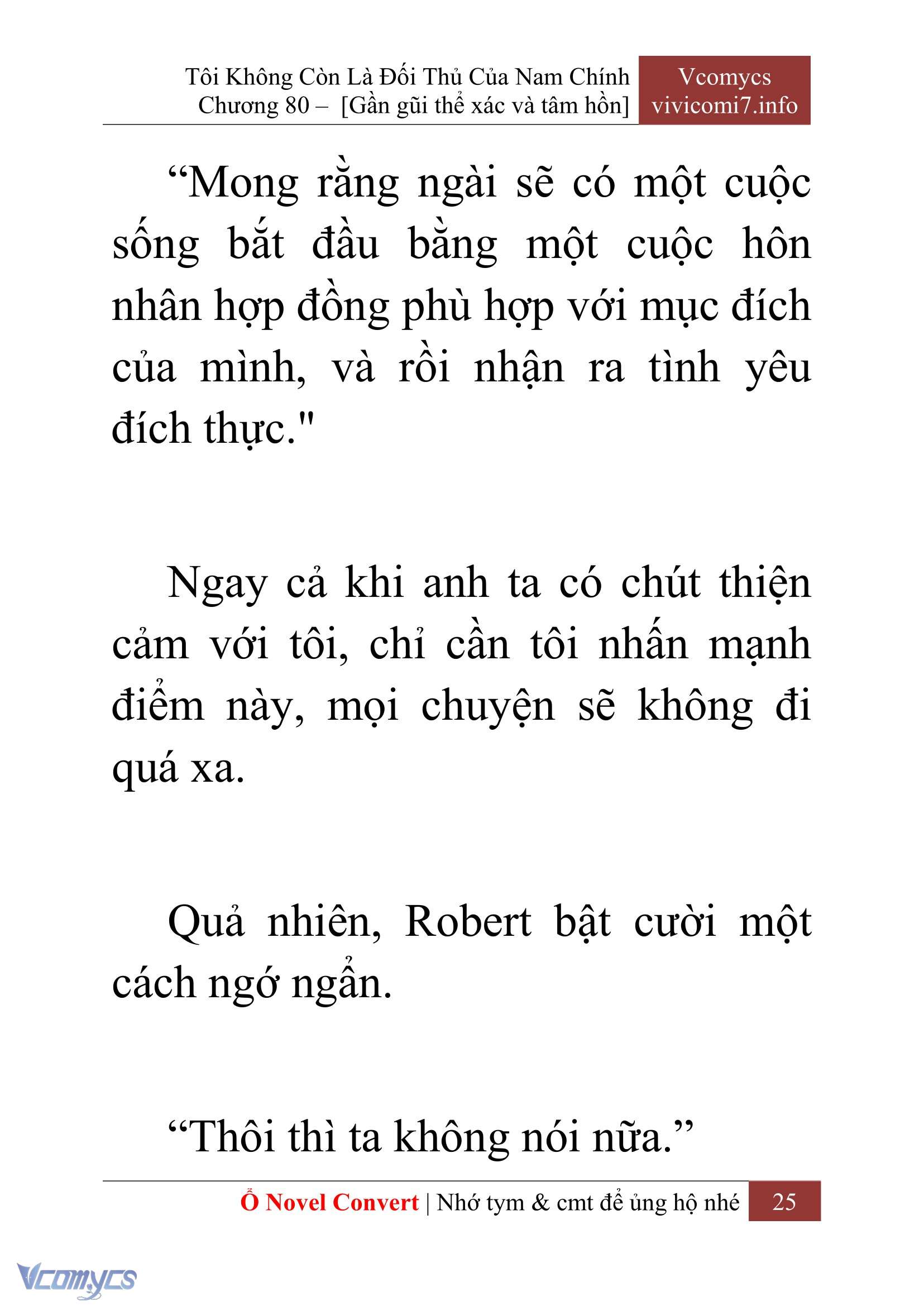 [Novel] Tôi Không Còn Là Đối Thủ Của Nam Chính Chap 80 - Trang 2