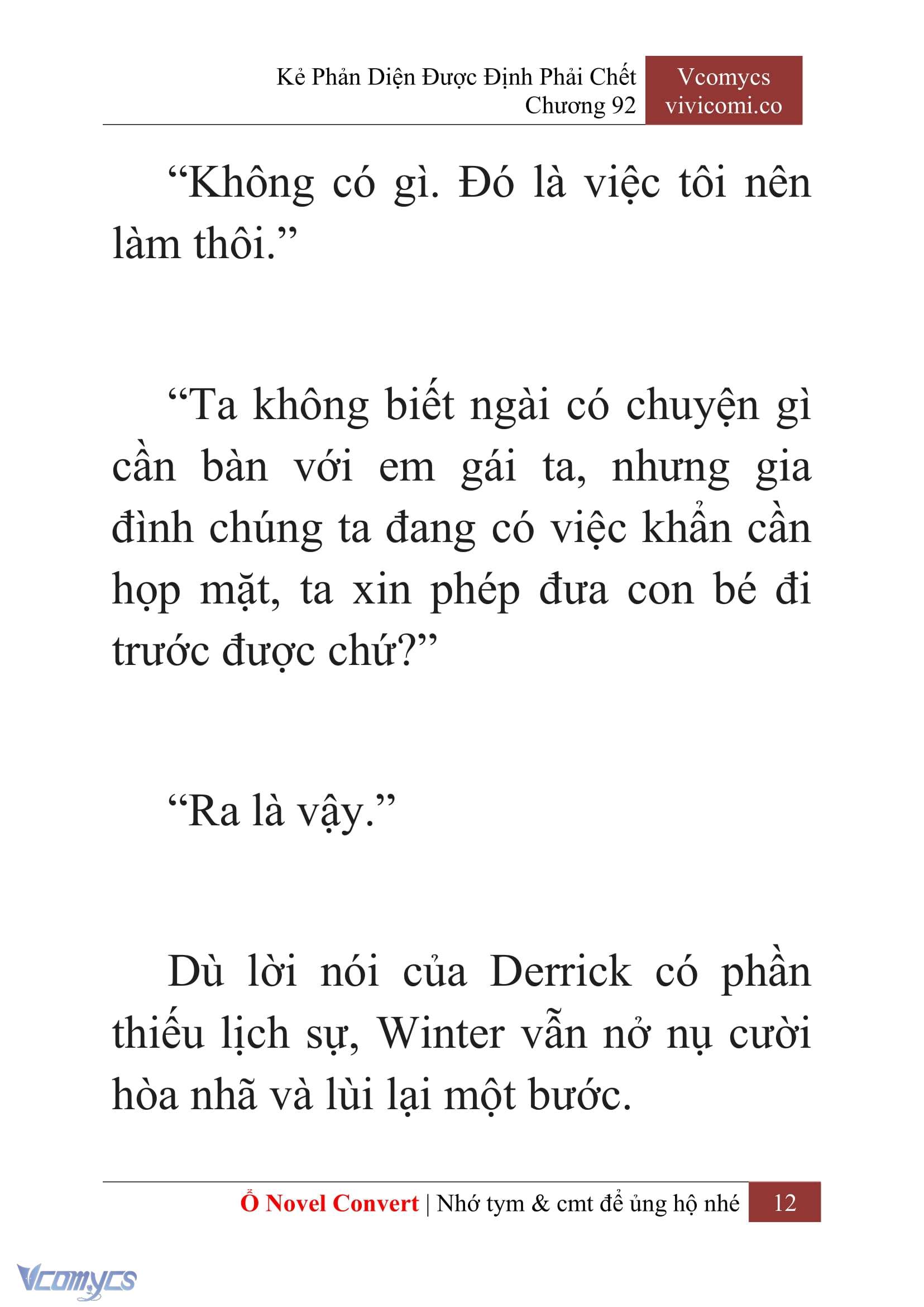 [Novel] Kẻ Phản Diện Được Định Phải Chết Chap 92 - Next 