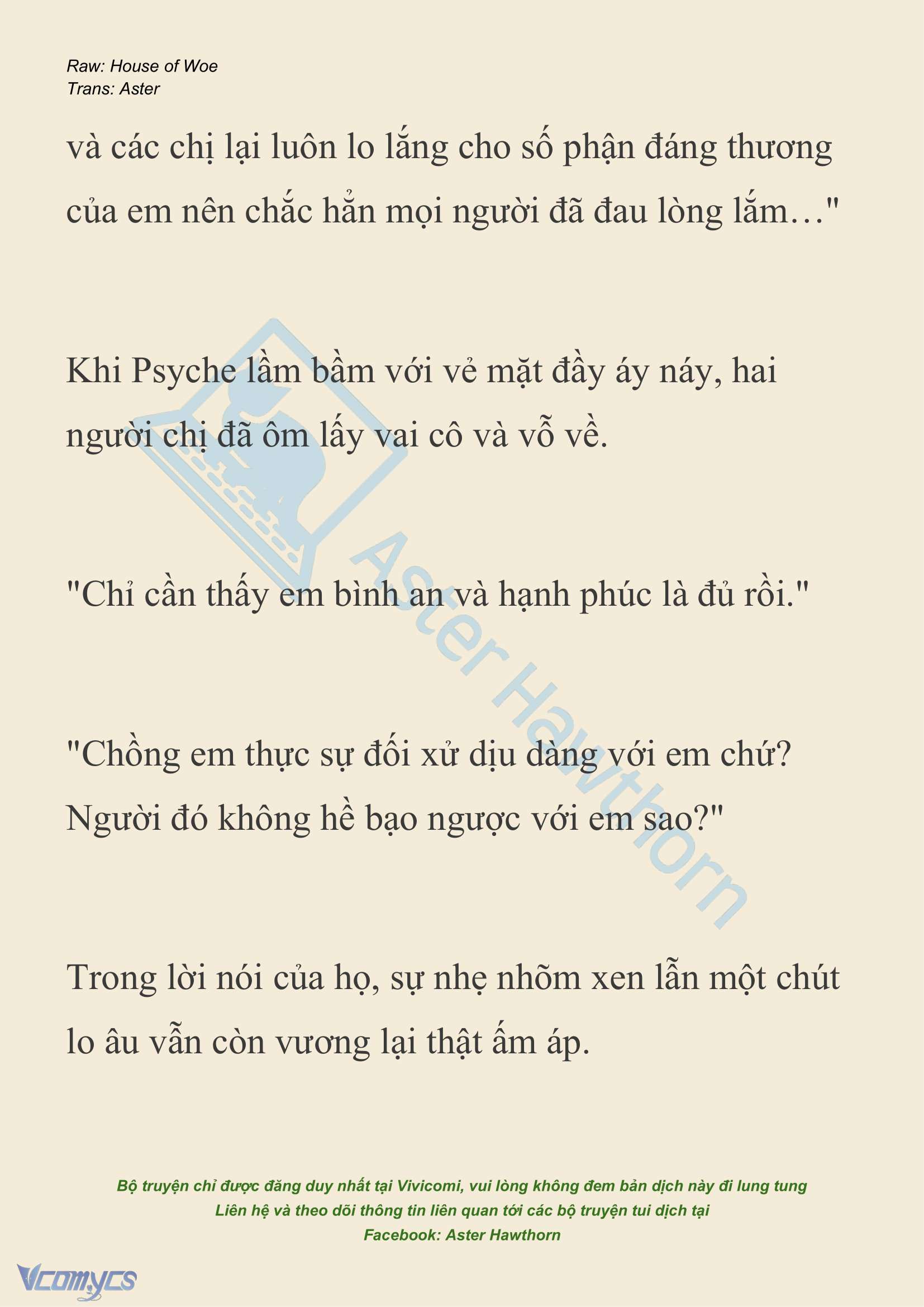 [NOVEL] Dành Cho Các Nữ Thần: Dành cho Psyche Chap 31 - Trang 2