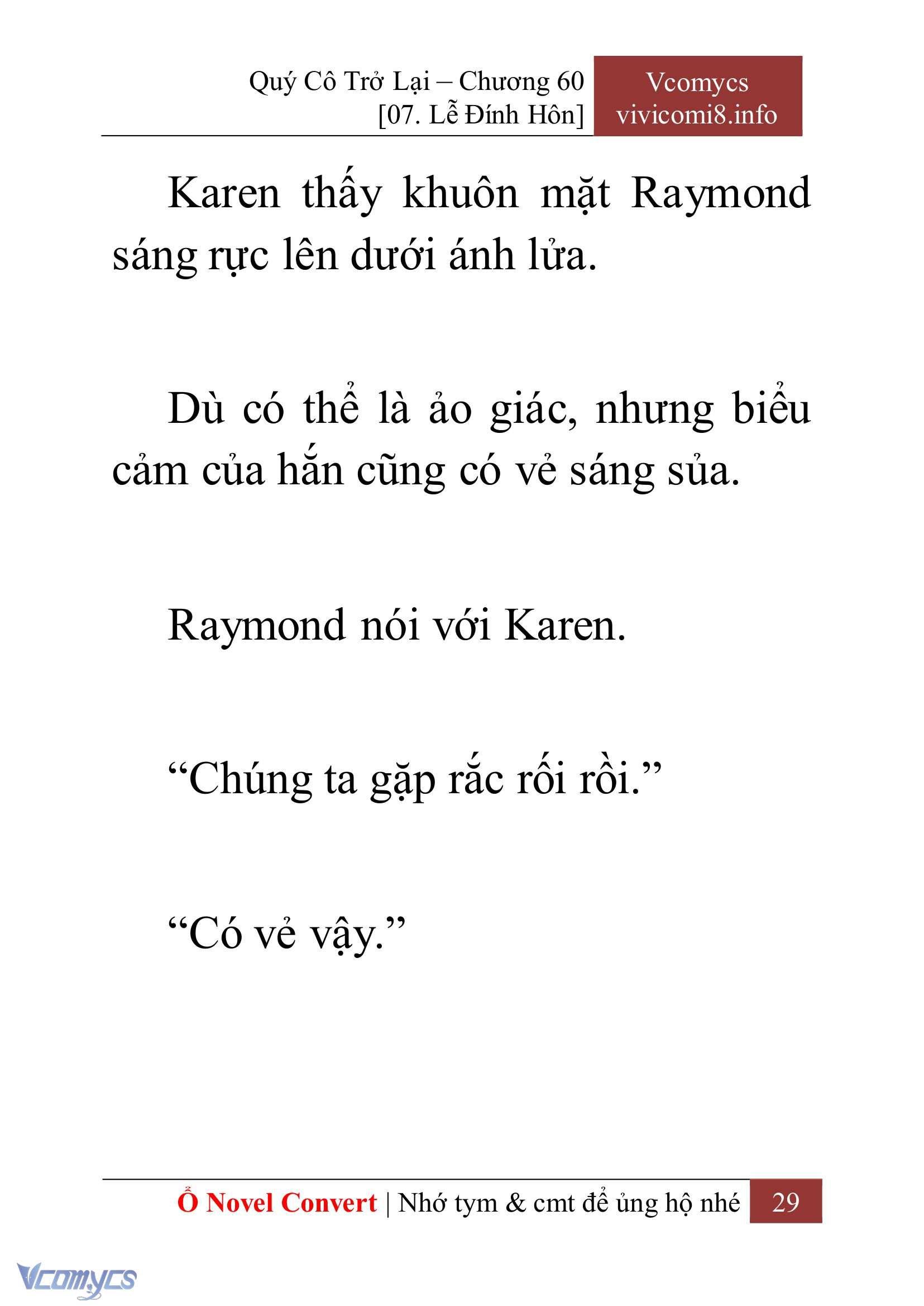 [Novel] Quý Cô Trở Lại Chap 60 - Trang 2