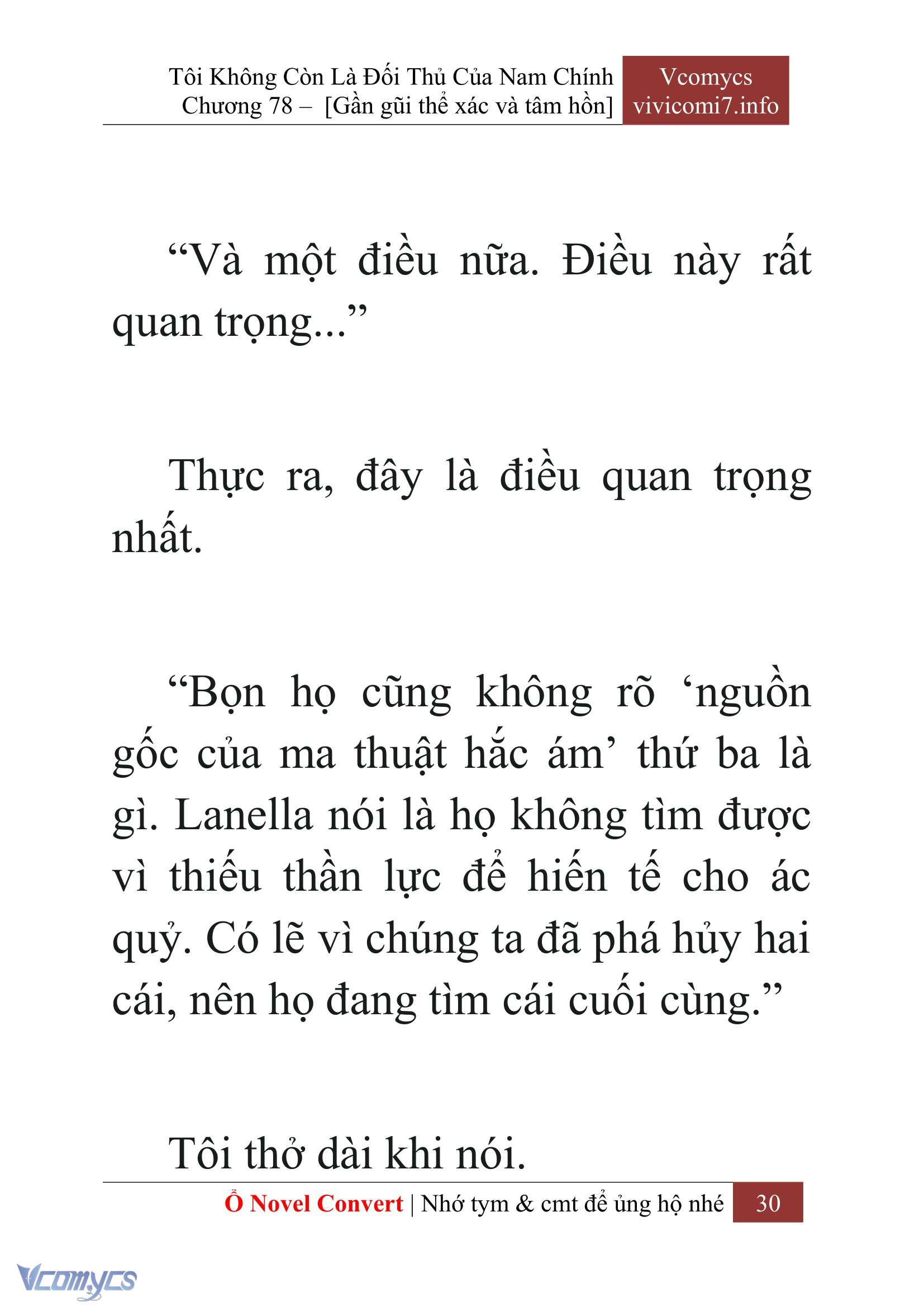 [Novel] Tôi Không Còn Là Đối Thủ Của Nam Chính Chap 78 - Trang 2
