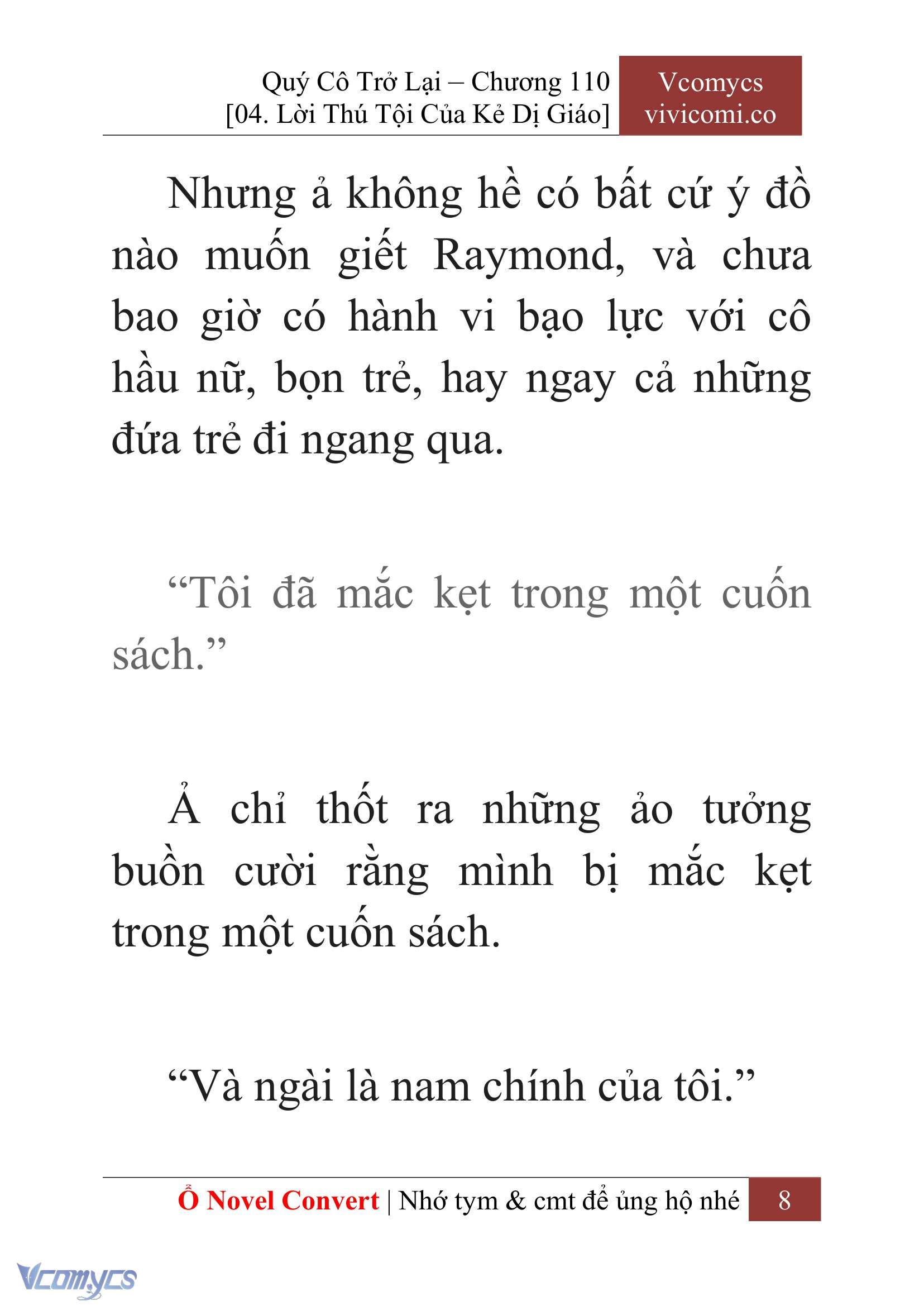 [Novel] Quý Cô Trở Lại Chap 110 - Trang 2