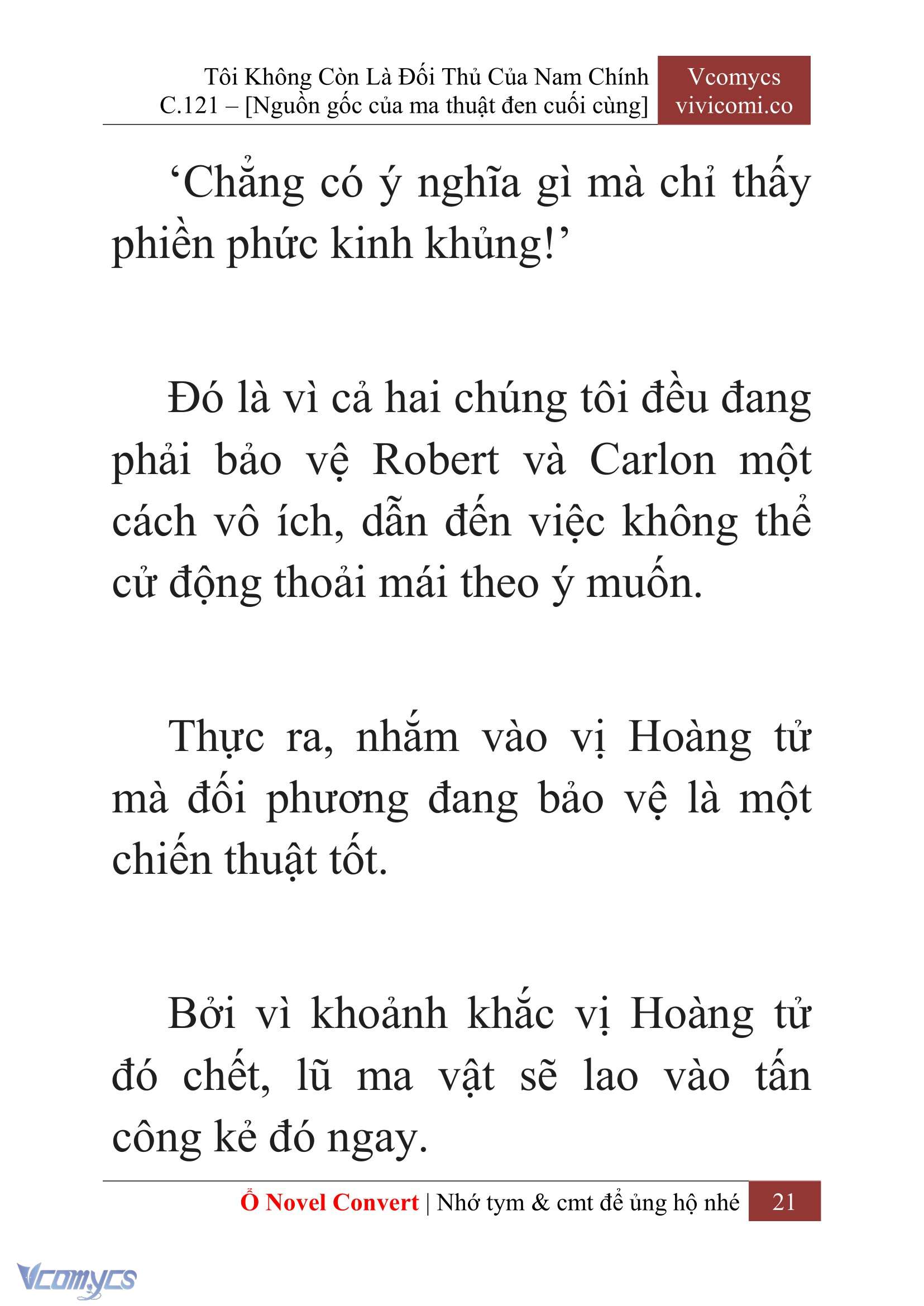 [Novel] Tôi Không Còn Là Đối Thủ Của Nam Chính Chap 121 - Trang 2