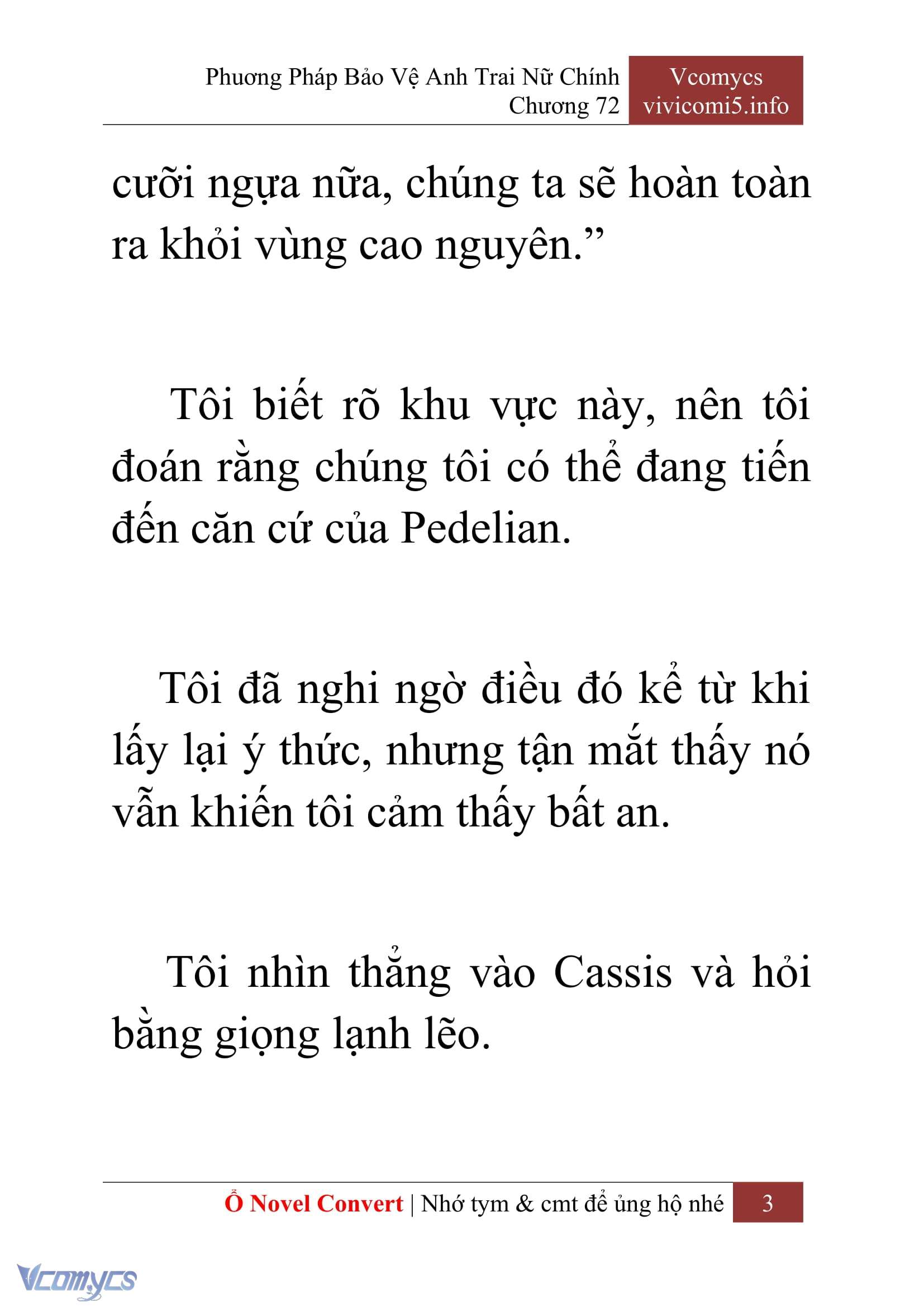 [Novel] Phương Pháp Bảo Vệ Anh Trai Nữ Chính Chap 72 - Trang 2