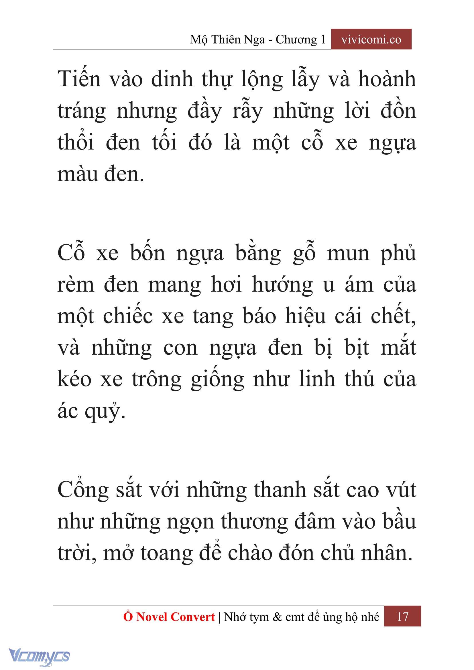 [Novel] Mộ Thiên Nga Chap 1 - Trang 2
