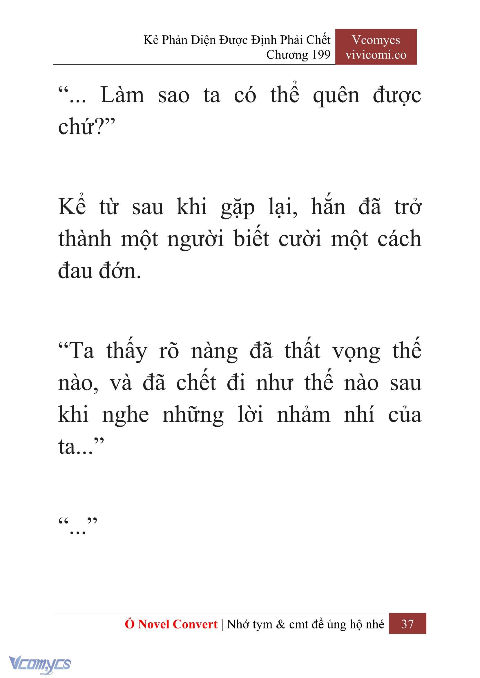 [Novel] Kẻ Phản Diện Được Định Phải Chết Chap 199 - Next Chap 200