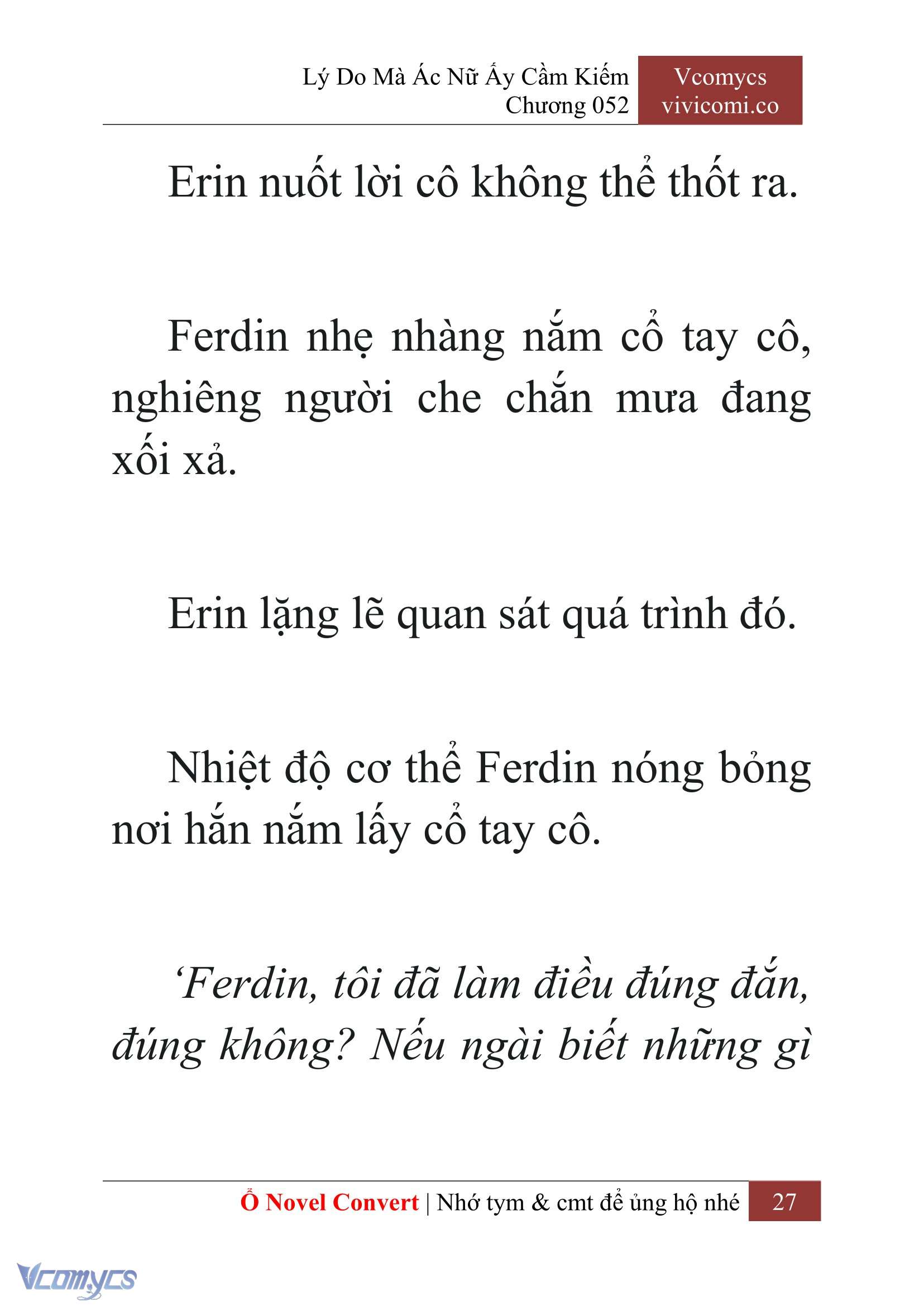 [Novel] Lý Do Mà Ác Nữ Ấy Cầm Kiếm Chap 52 - Trang 2