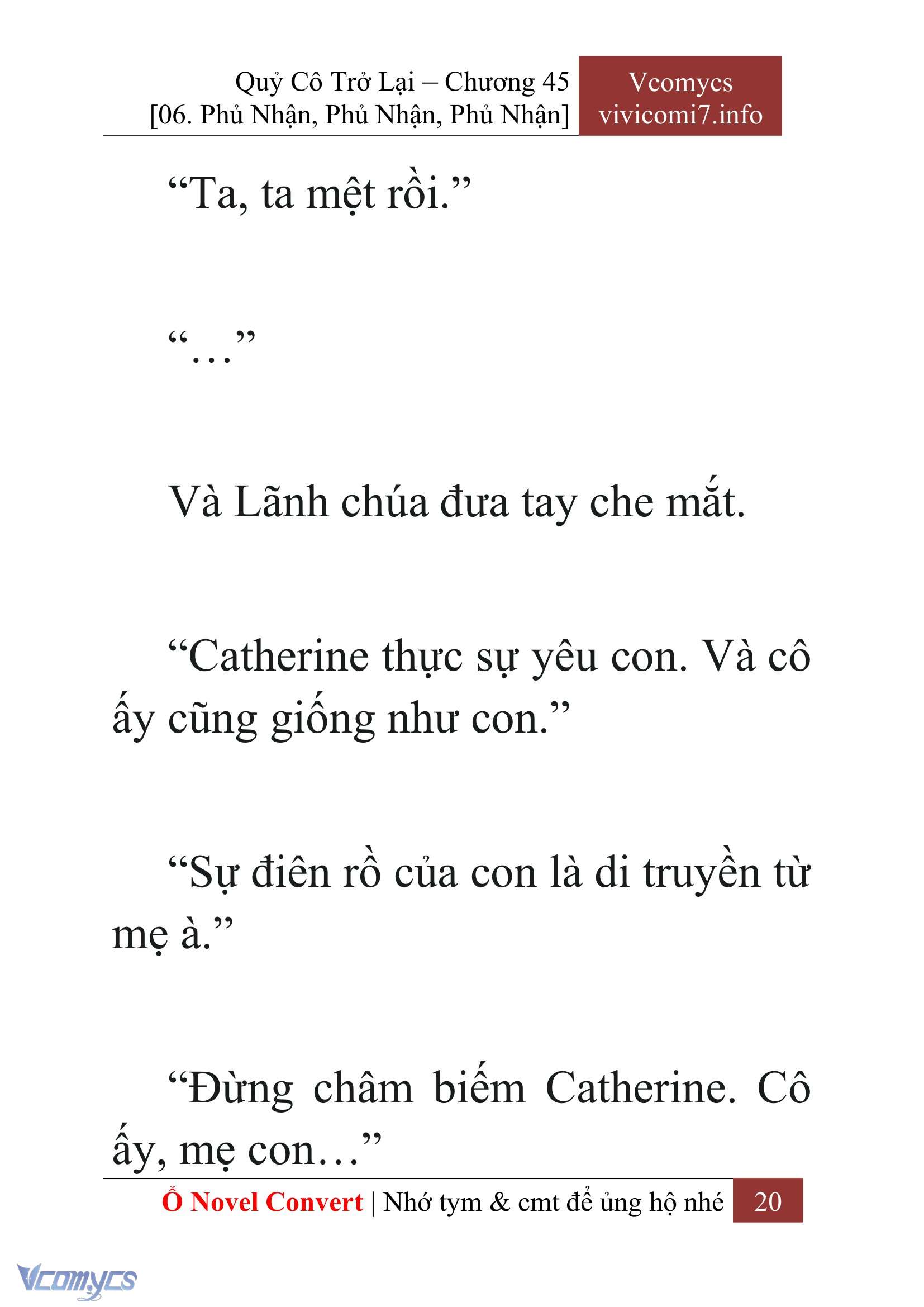 [Novel] Quý Cô Trở Lại Chap 45 - Trang 2