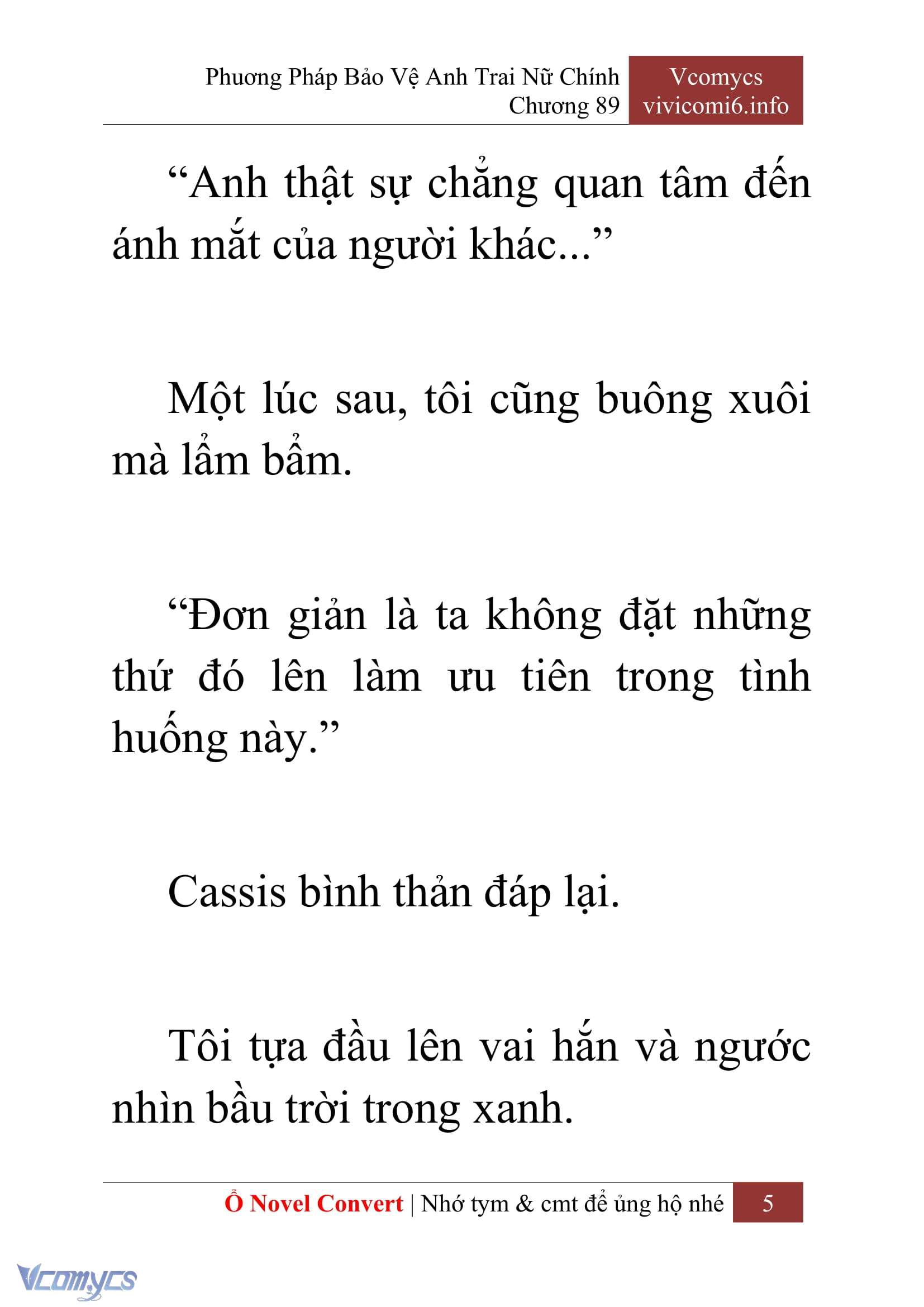 [Novel] Phương Pháp Bảo Vệ Anh Trai Nữ Chính Chap 89 - Trang 2