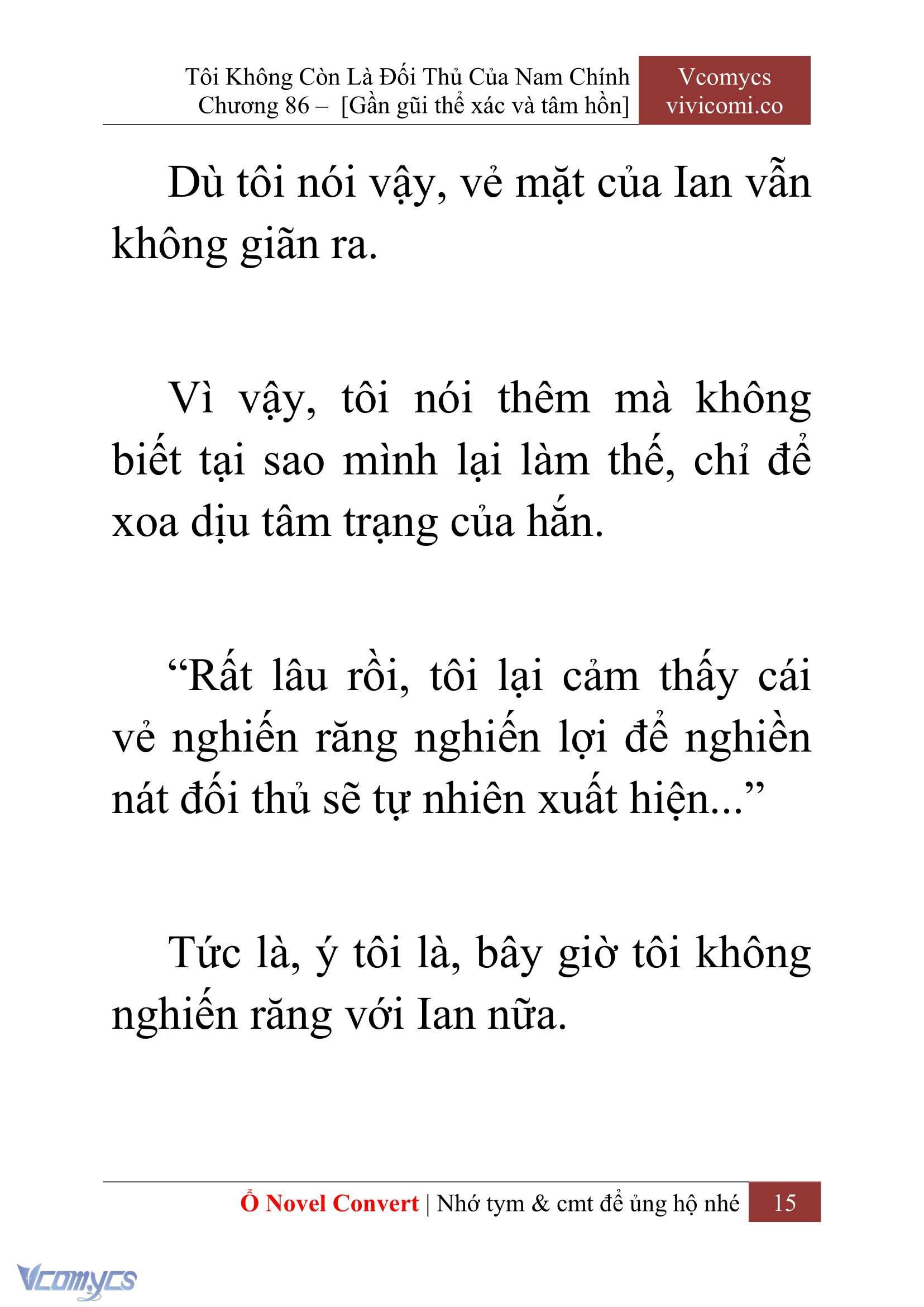 [Novel] Tôi Không Còn Là Đối Thủ Của Nam Chính Chap 86 - Trang 2