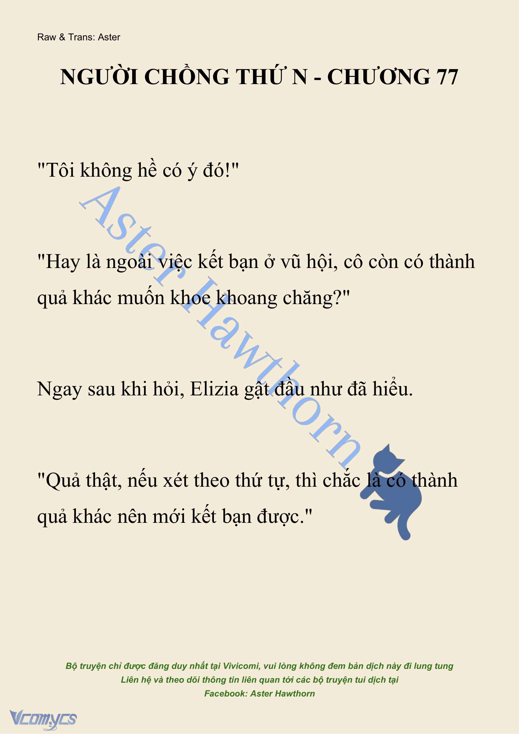 [NOVEL] Người Chồng Thứ N Chap 77 - Trang 2