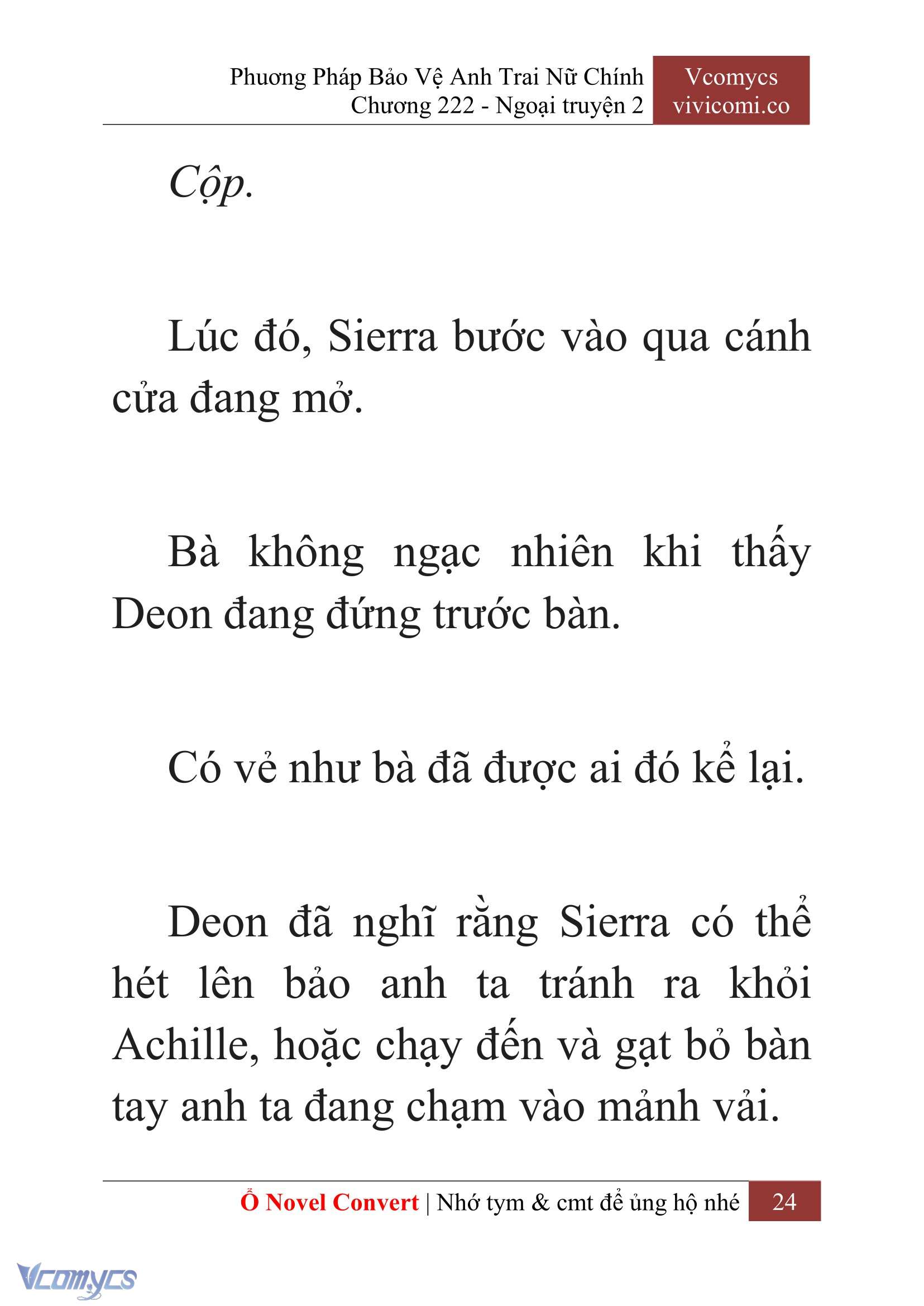 [Novel] Phương Pháp Bảo Vệ Anh Trai Nữ Chính Chap 222 - Trang 2