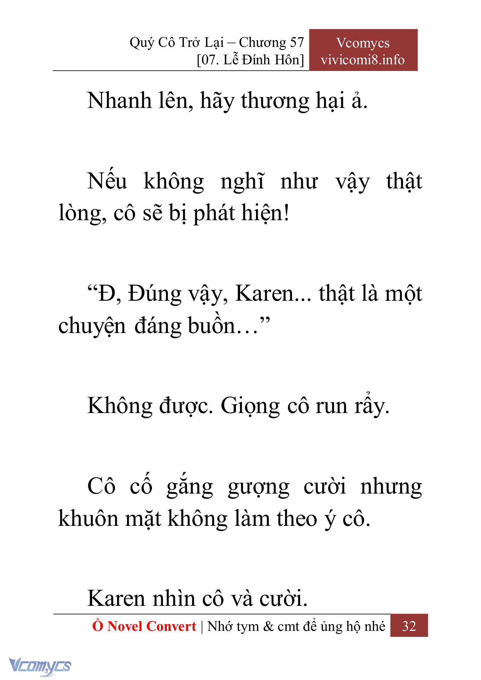 [Novel] Quý Cô Trở Lại Chap 57 - Trang 2