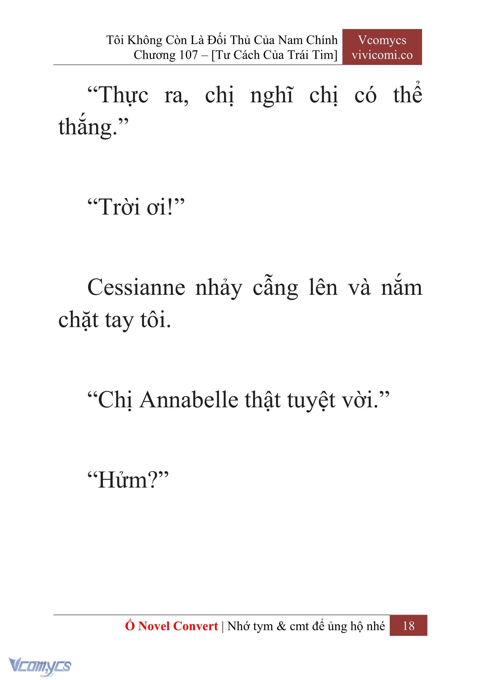 [Novel] Tôi Không Còn Là Đối Thủ Của Nam Chính Chap 107 - Trang 2