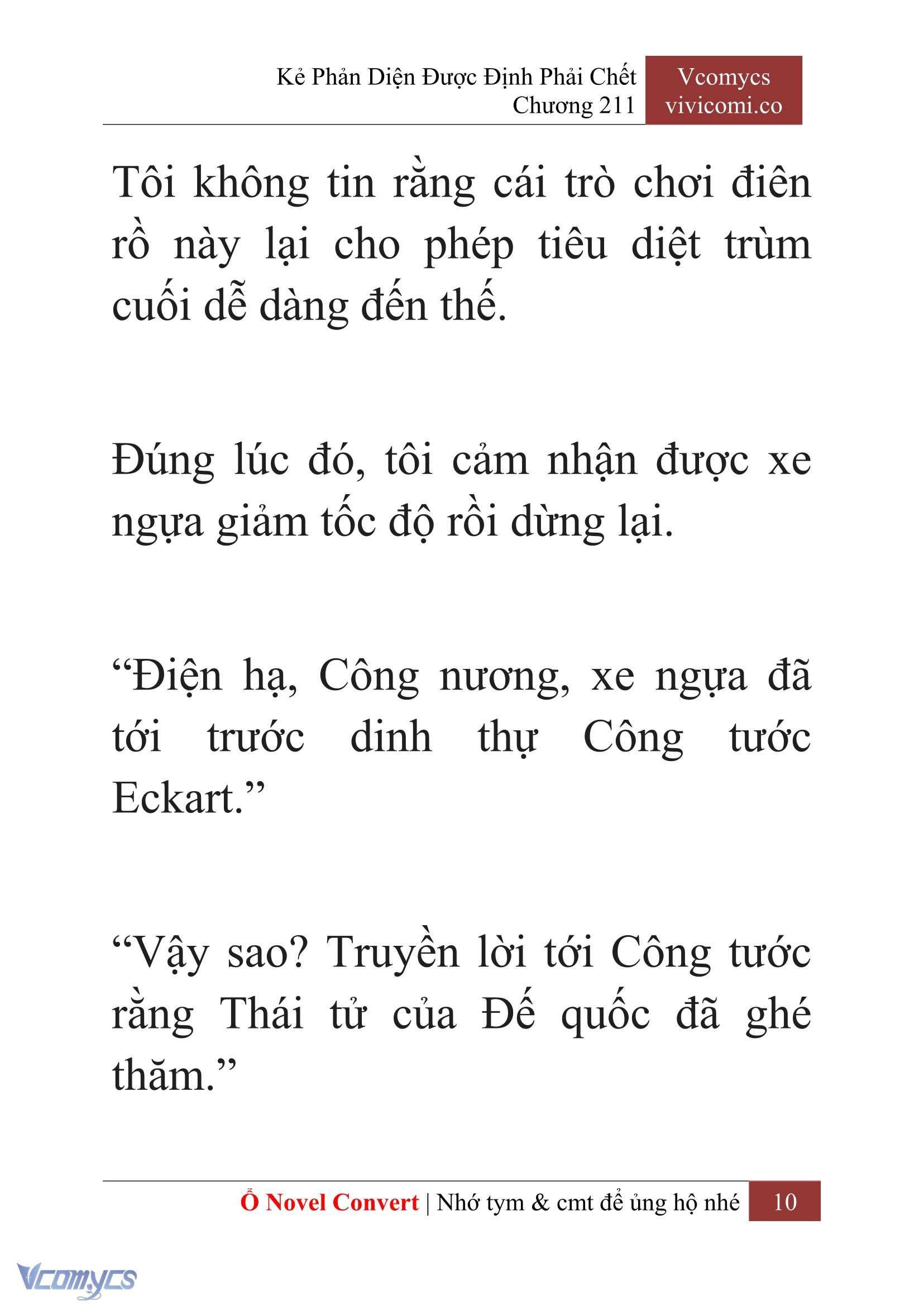 [Novel] Kẻ Phản Diện Được Định Phải Chết Chap 211 - Trang 2